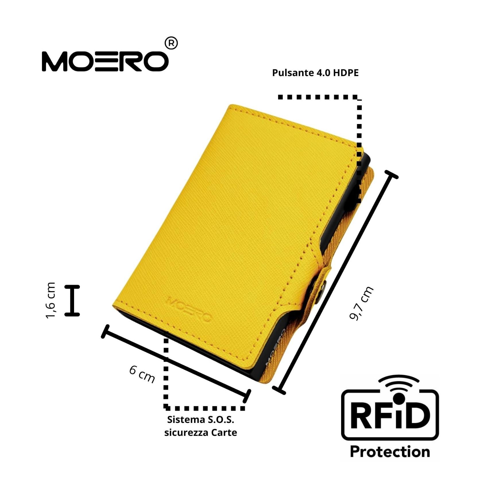 Amarillo Saffiano Clásico