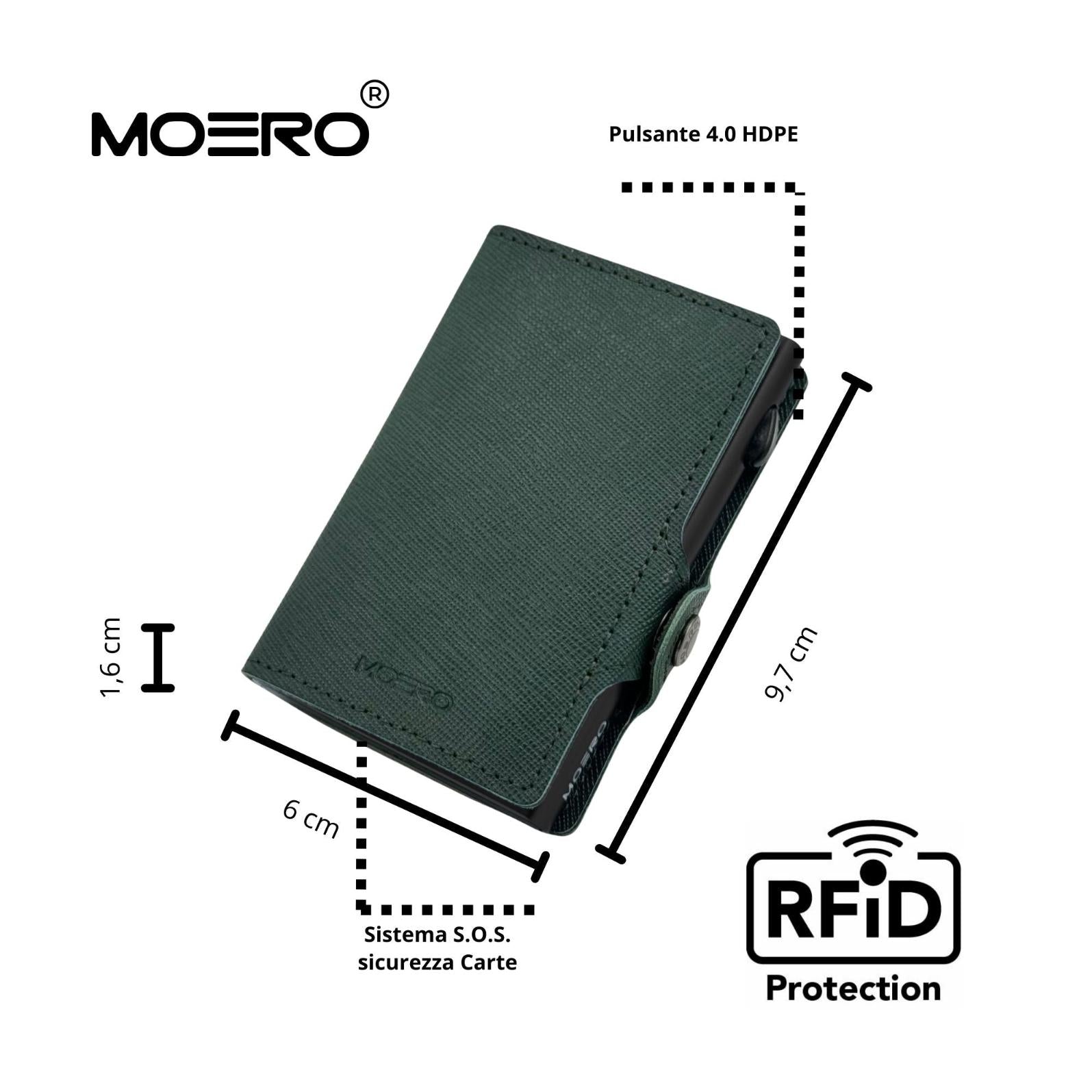 Clásico verde saffiano