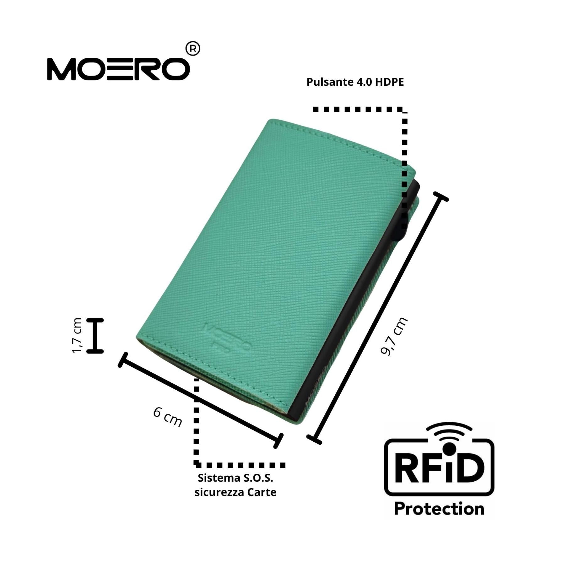 PRO Saffiano Aguamarina