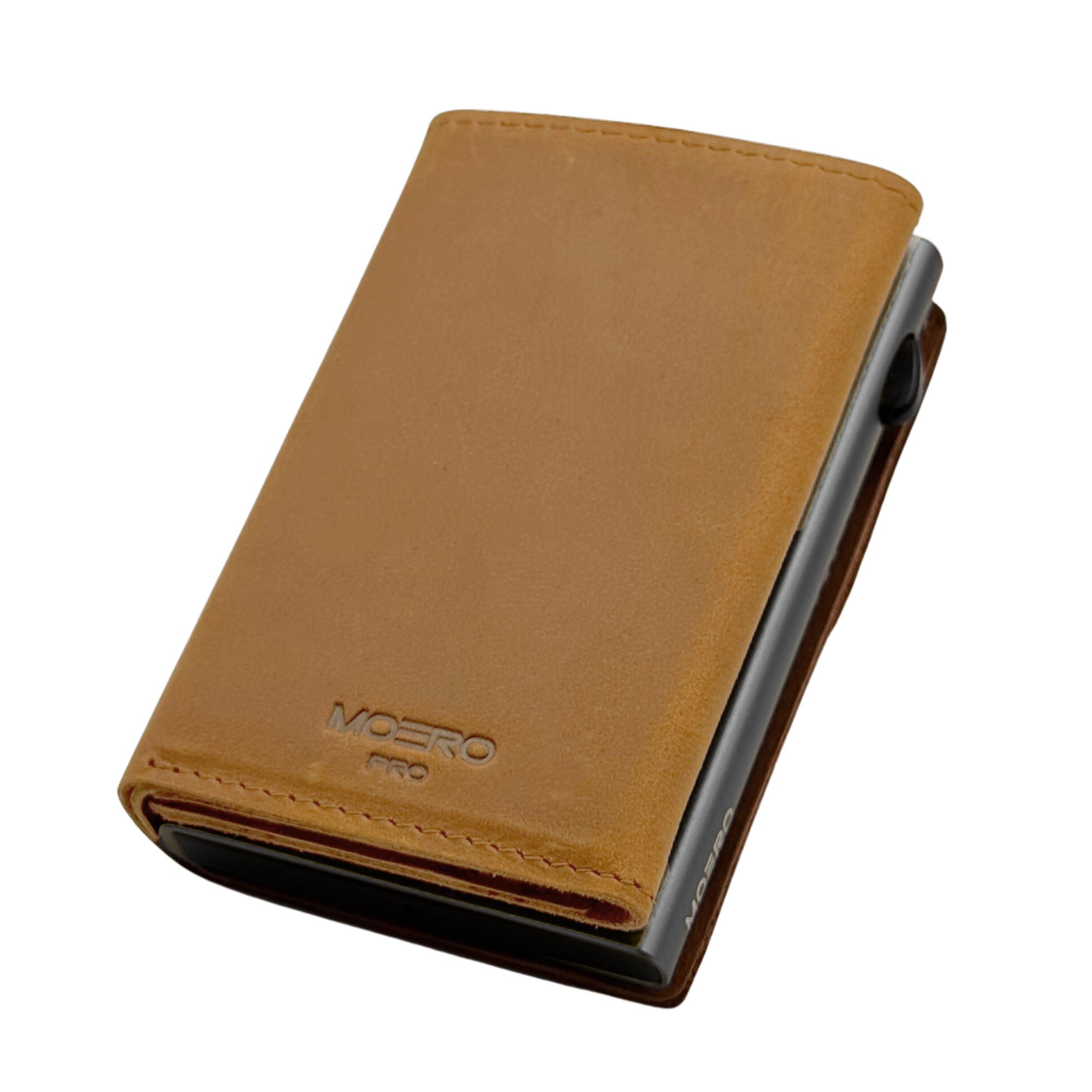 PRO PLUS Crazy Horse Cognac Zip