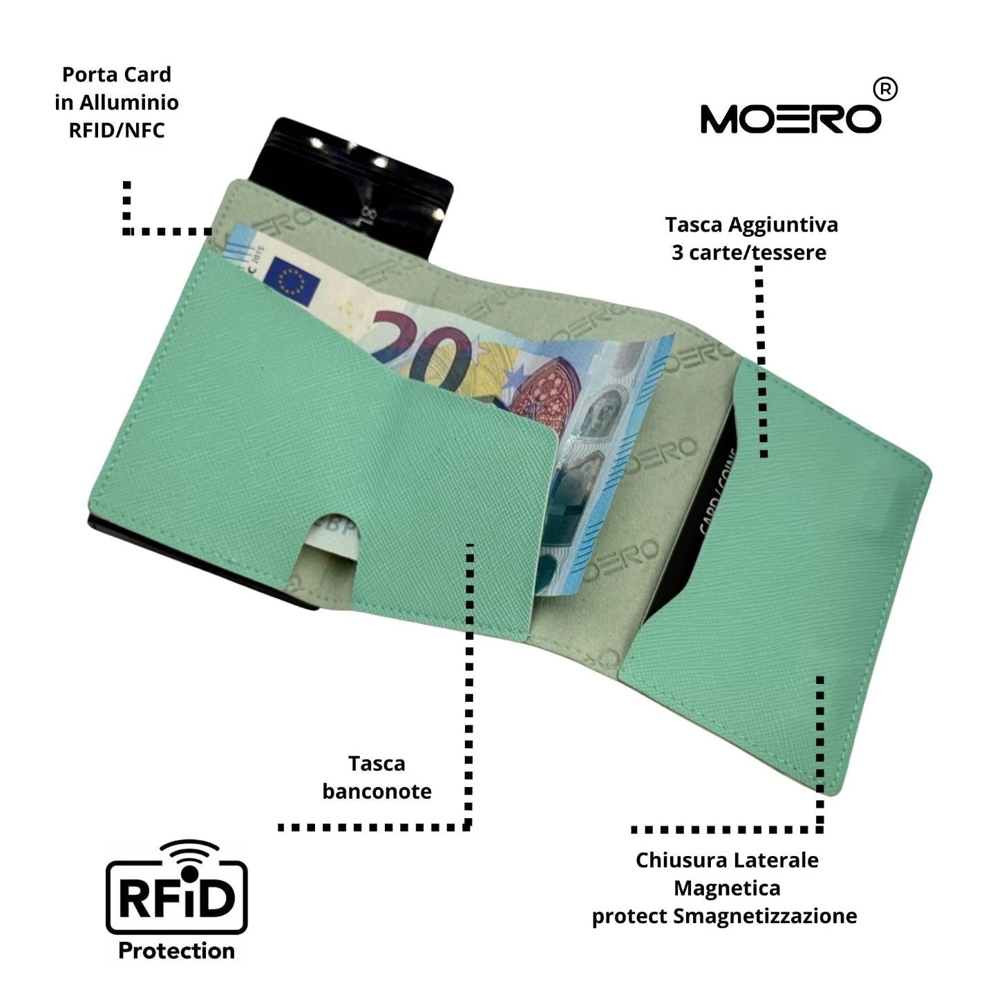 PRO Saffiano Aguamarina