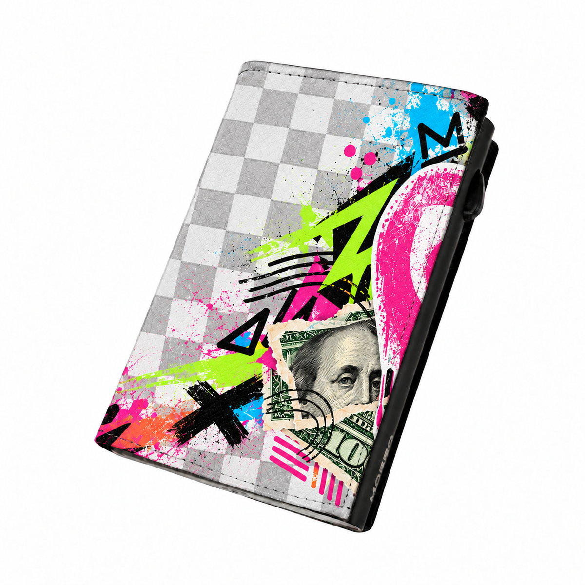 Moero Pro Zip – Urban Remix – Underground Limited Edition – Portafoglio RFID in Vera Pelle Saffiano con Chiusura Magnetica e Portamonete Zip