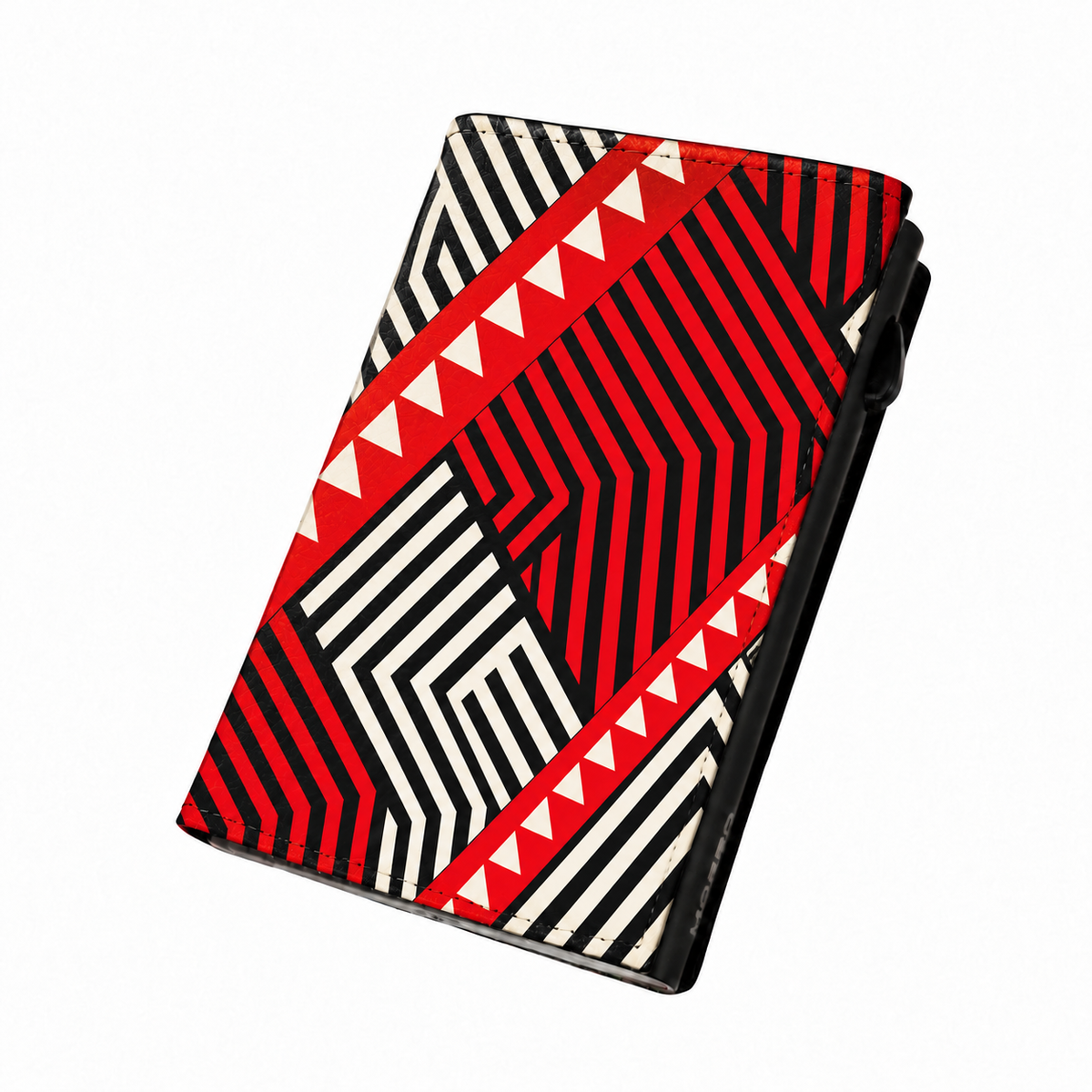 Moero Pro Zip – Optical Rush – Underground Limited Edition – Portafoglio RFID in Vera Pelle Saffiano con Chiusura Magnetica e Portamonete Zip