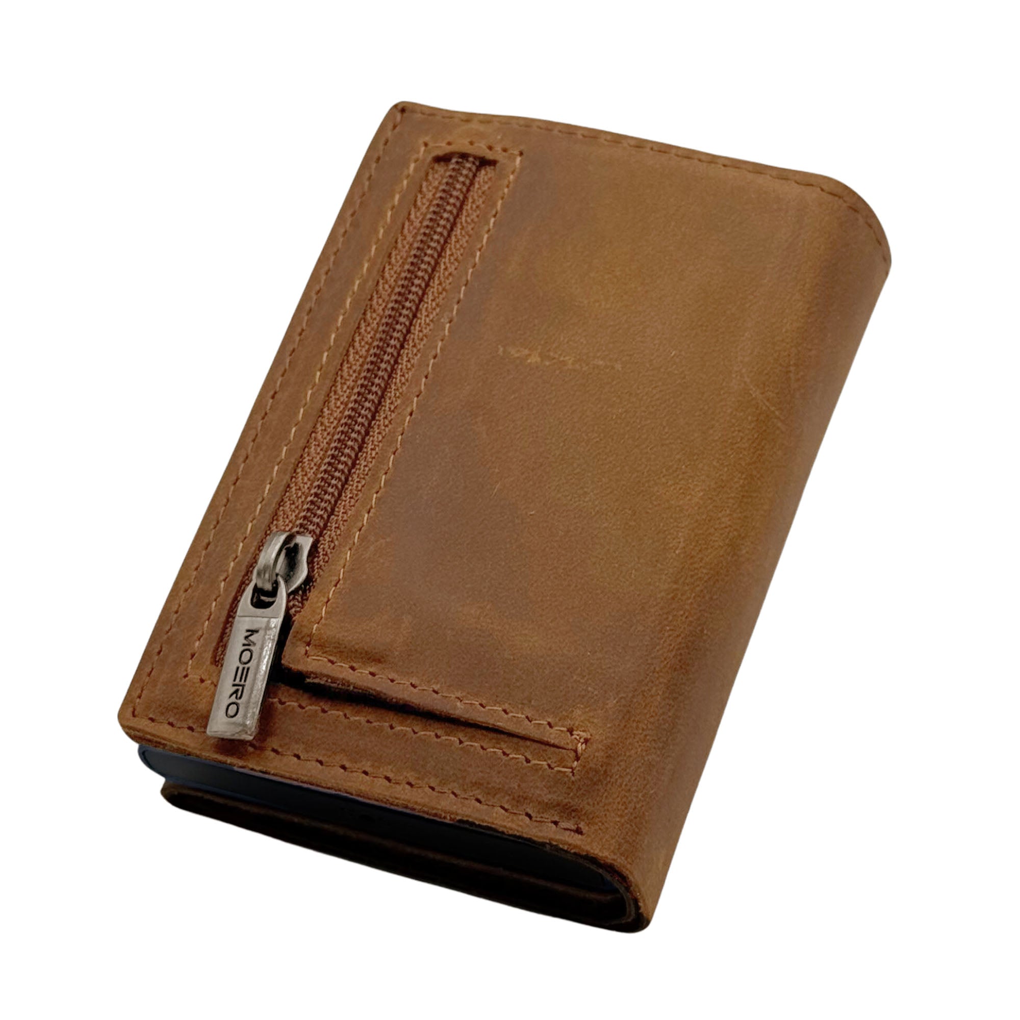 PRO PLUS Crazy Horse Noisette Zip