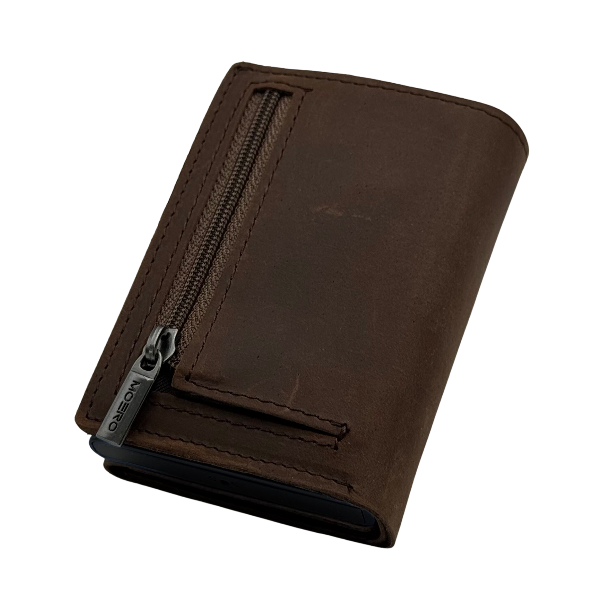 PRO PLUS Crazy Horse Chocolat Zip