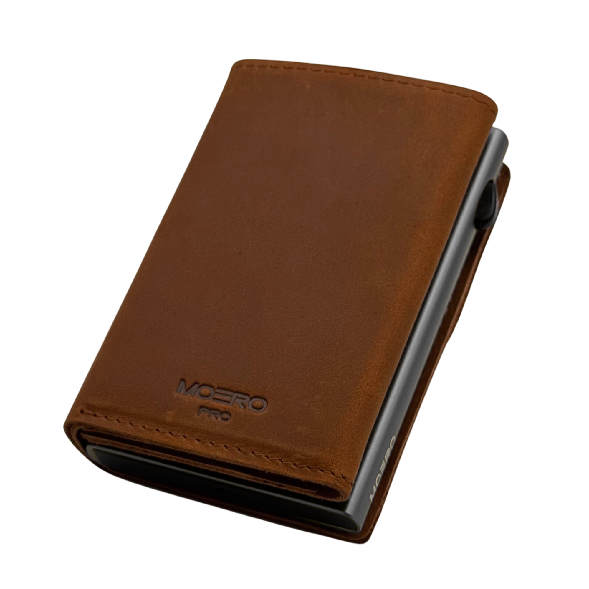 PRO PLUS Crazy Horse Cognac Zip