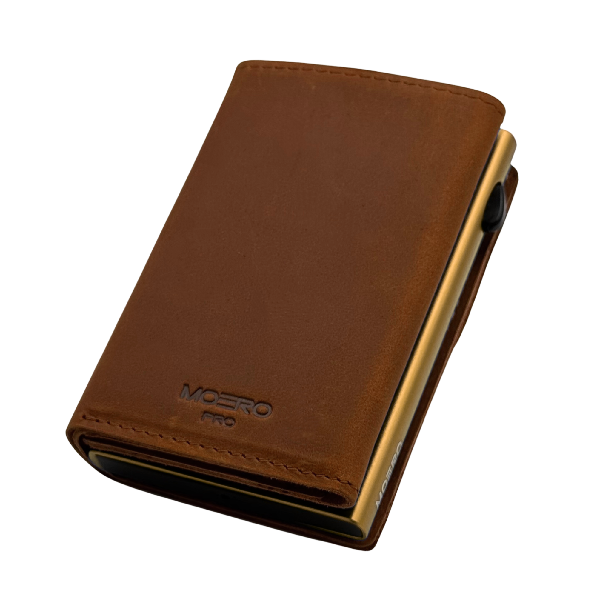 PRO PLUS Crazy Horse Cognac Zip