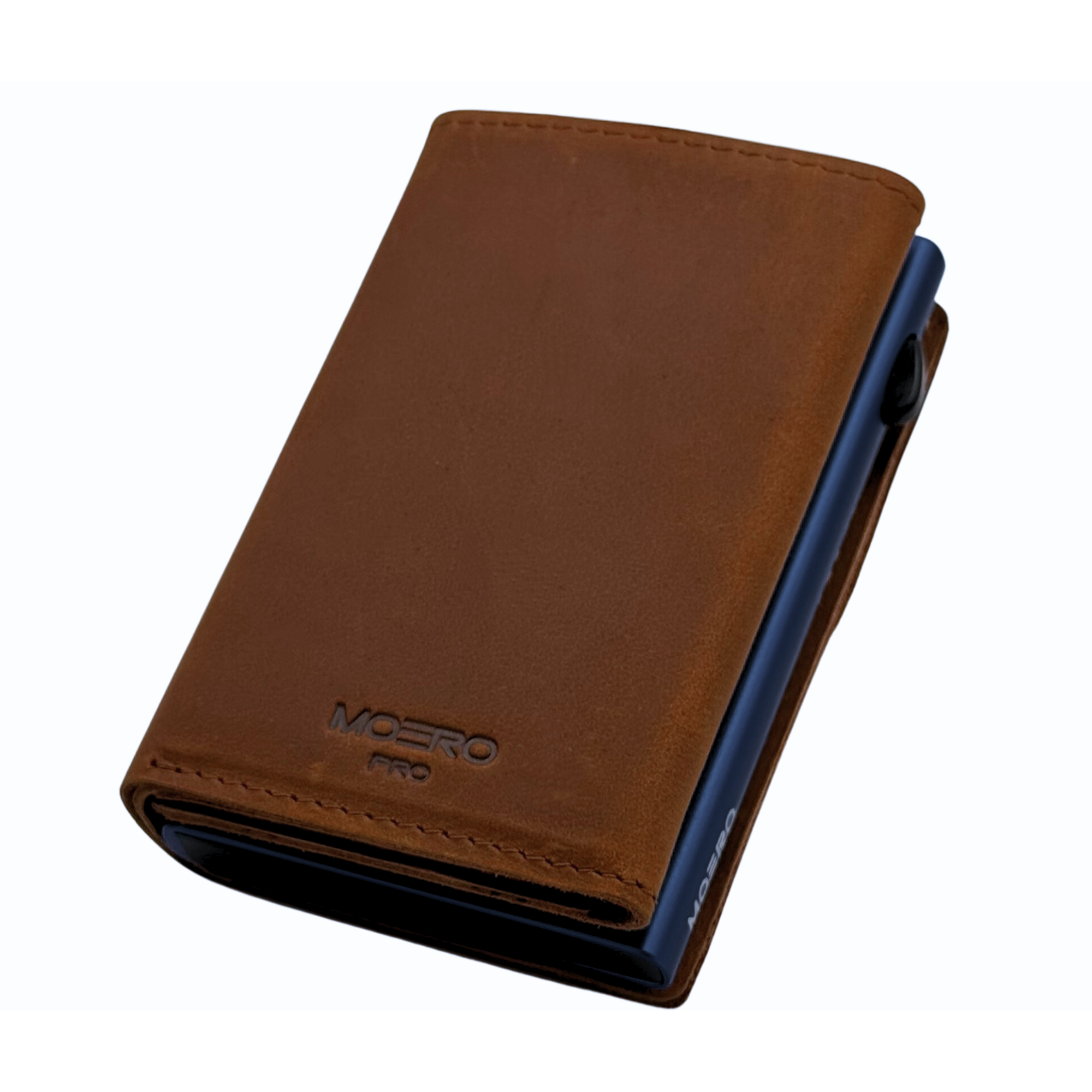 PRO PLUS Crazy Horse Cognac Zip