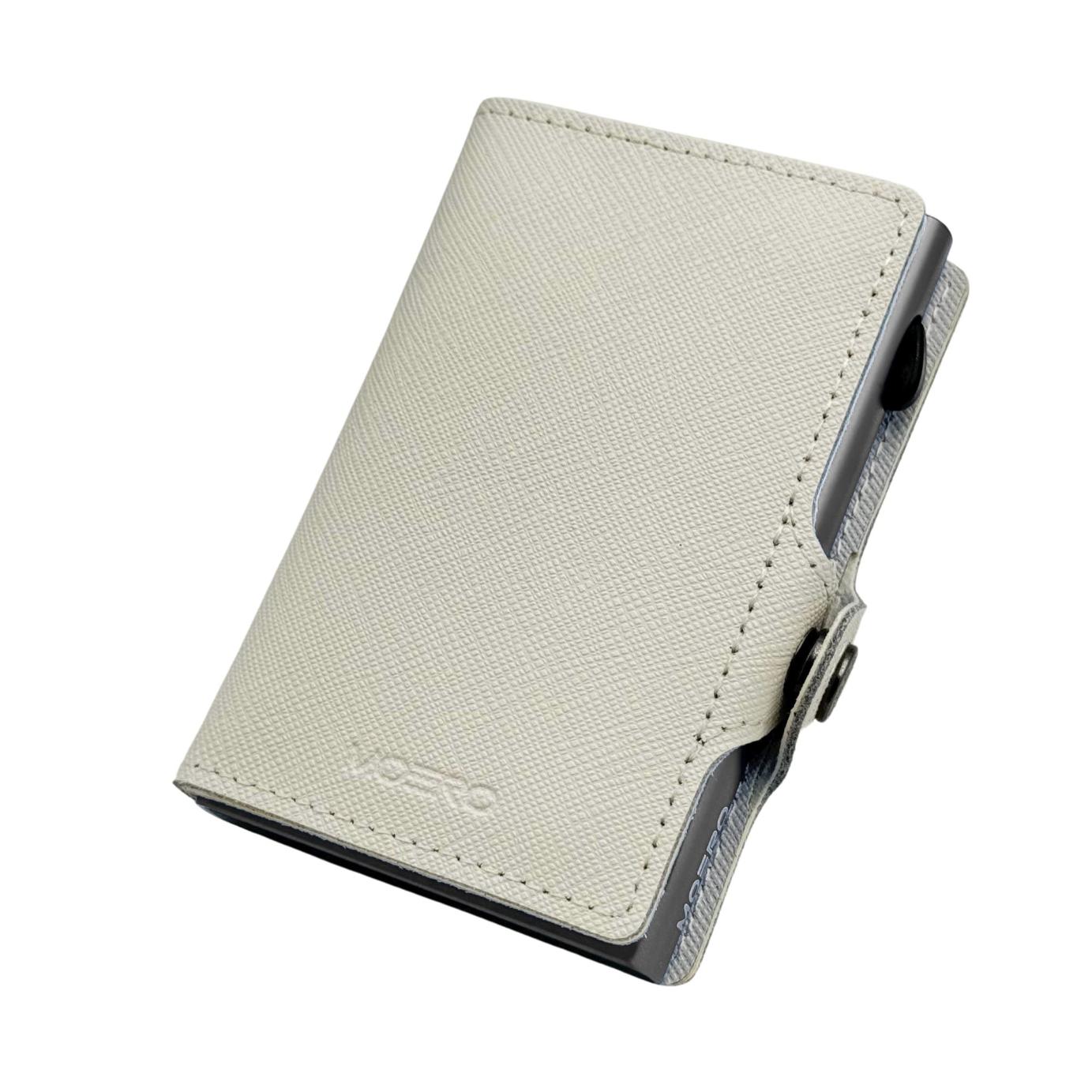 Cremallera blanca Saffiano