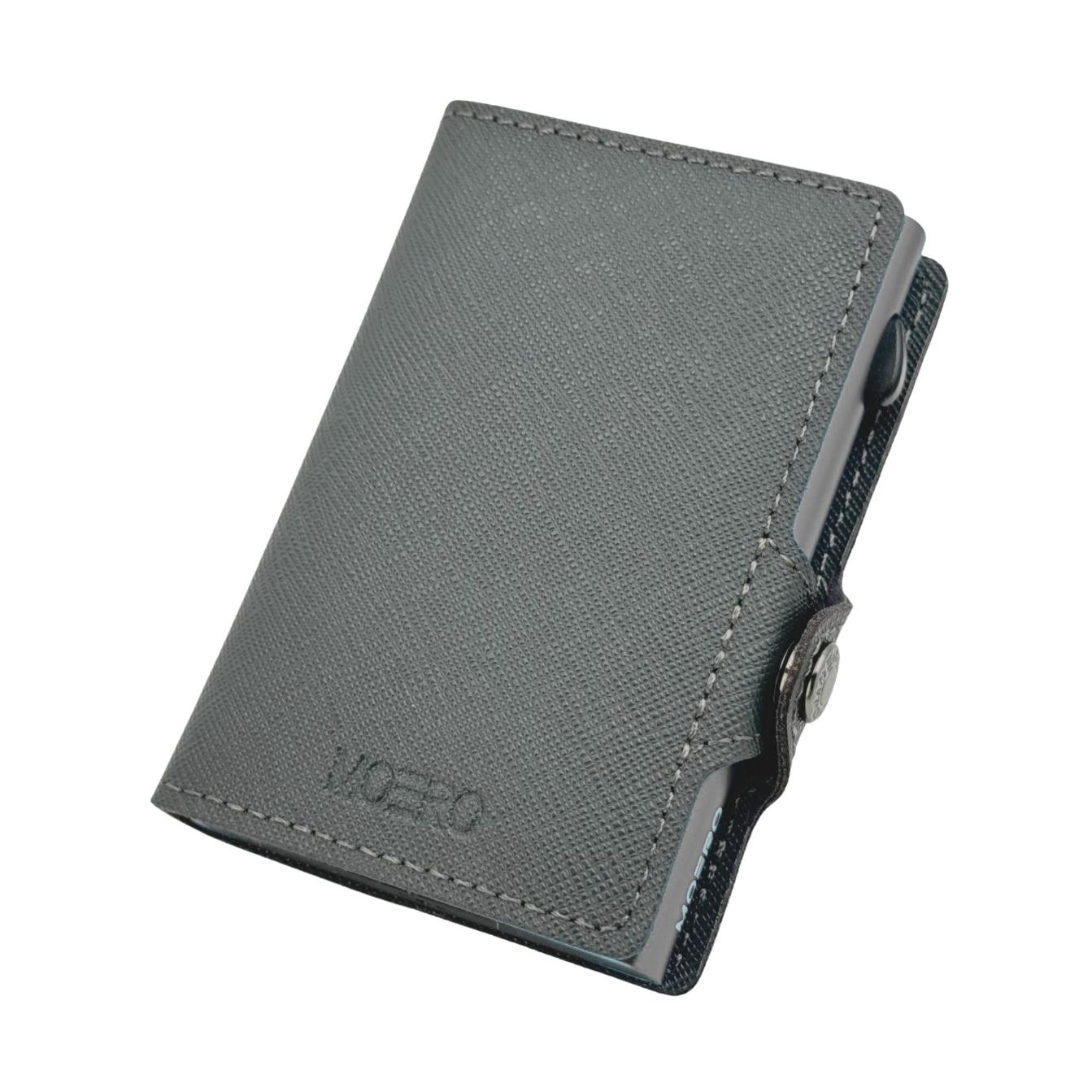 Saffiano Gray Zip