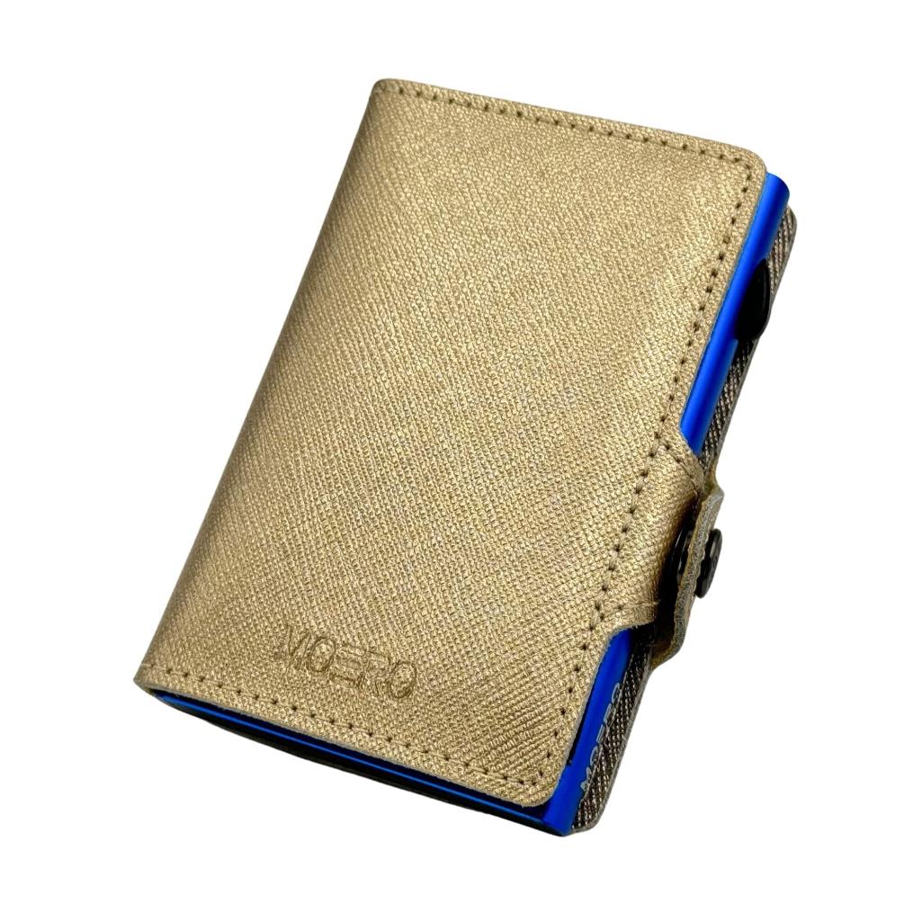 Cremallera Saffiano Gold