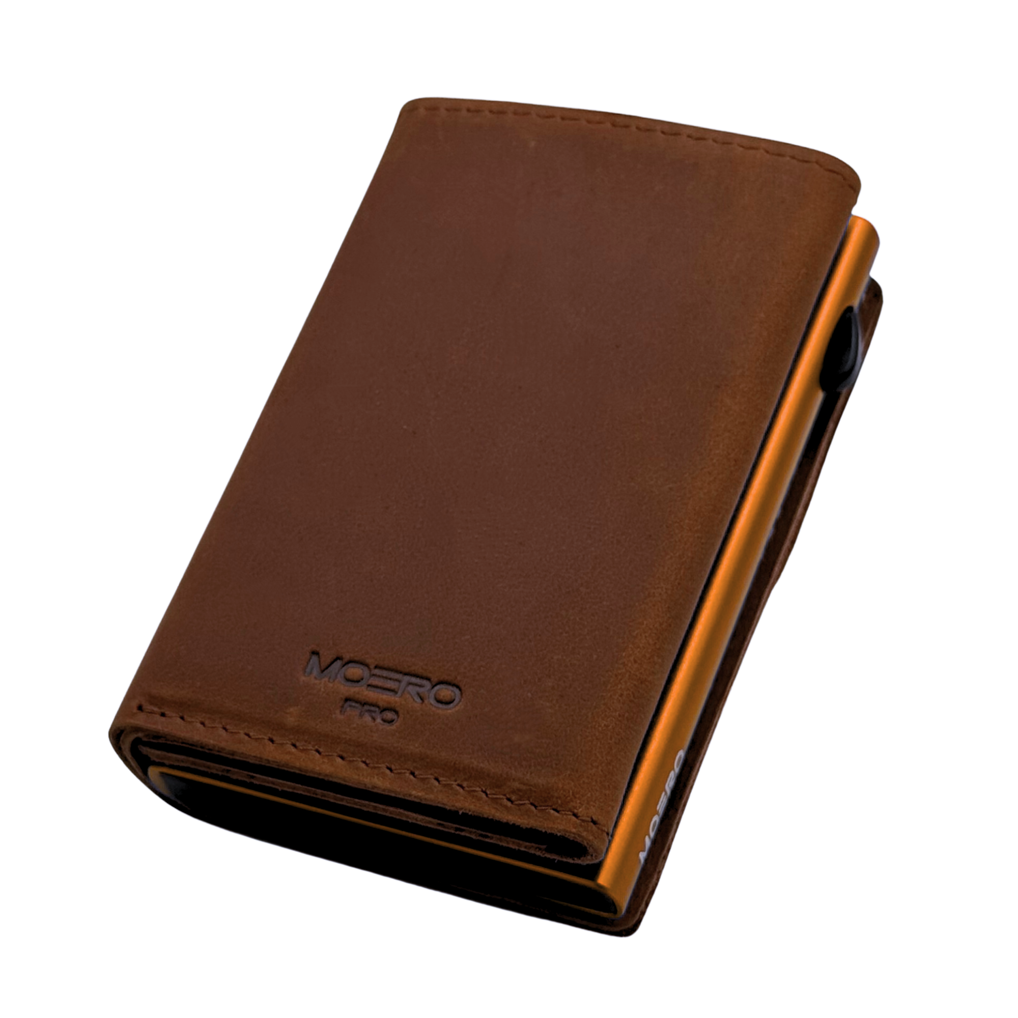 PRO PLUS Crazy Horse Cognac Zip