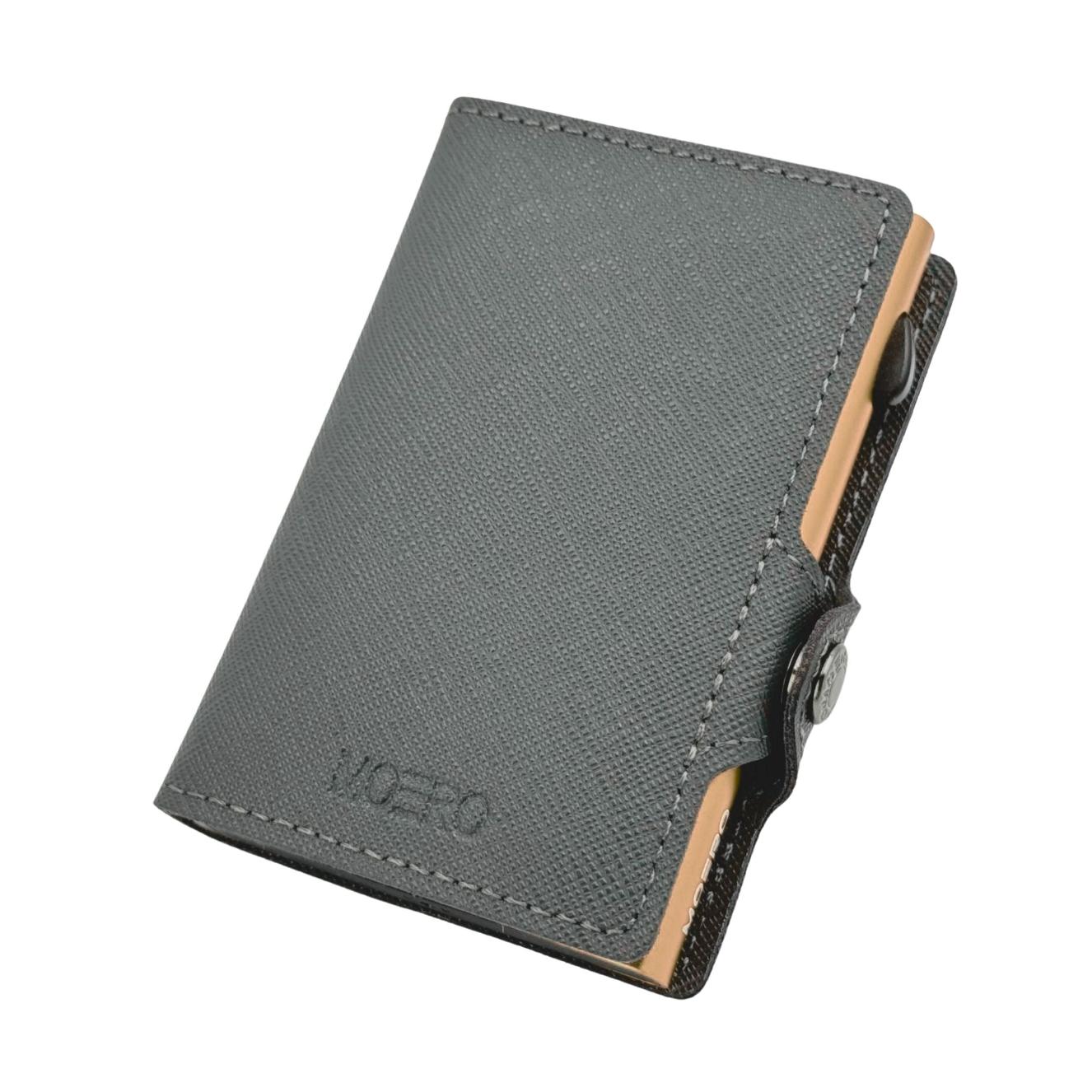 Saffiano Gray Zip