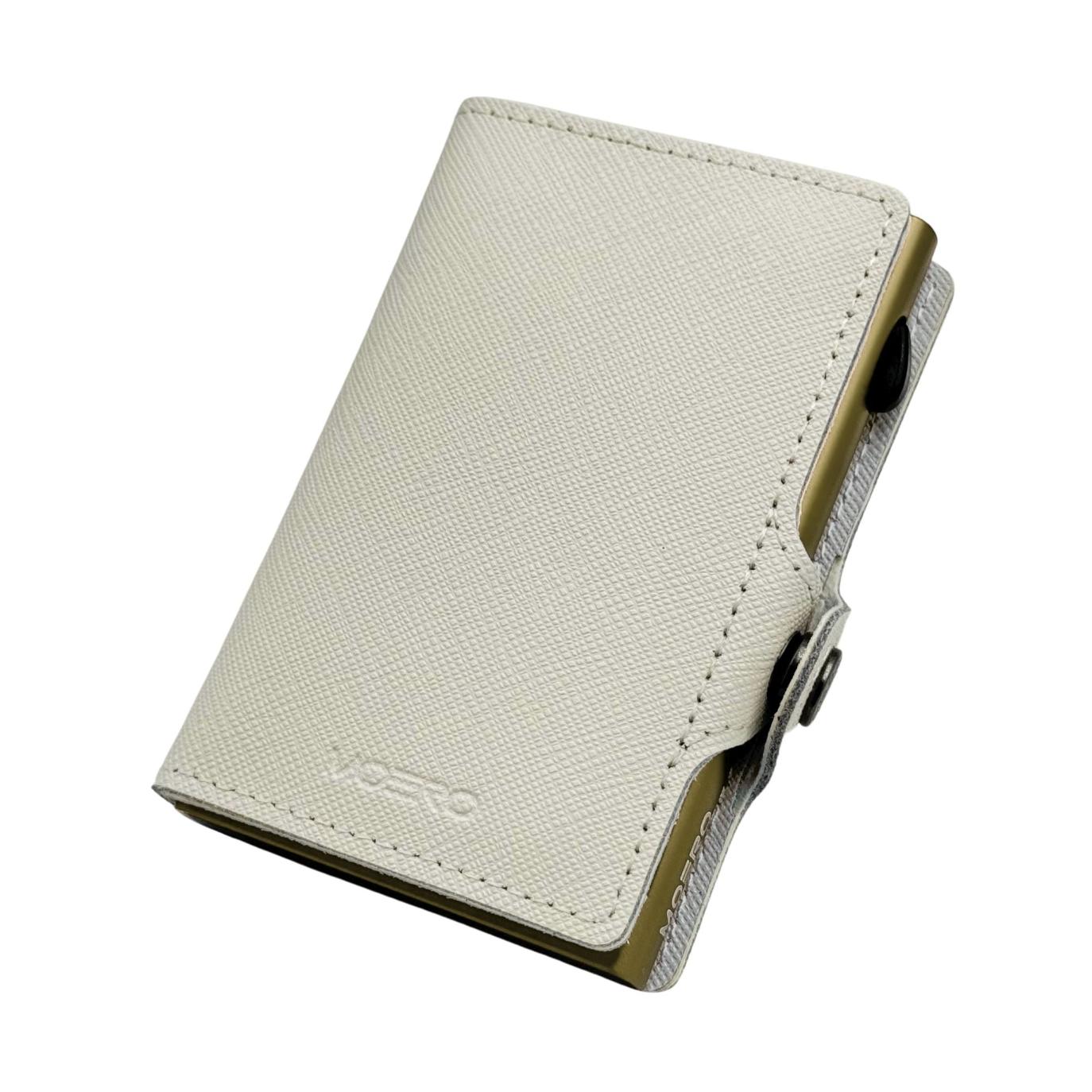 Cremallera blanca Saffiano