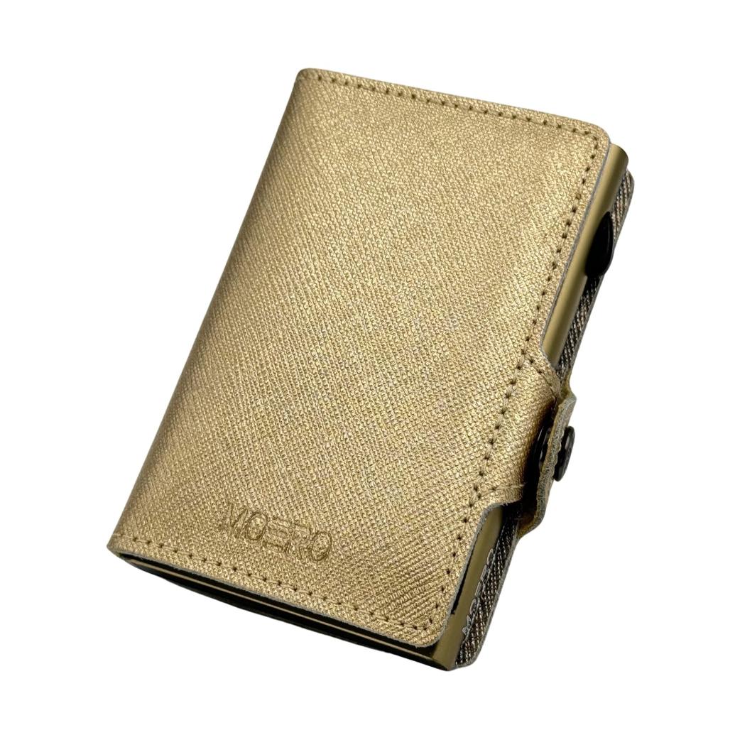 Cremallera Saffiano Gold