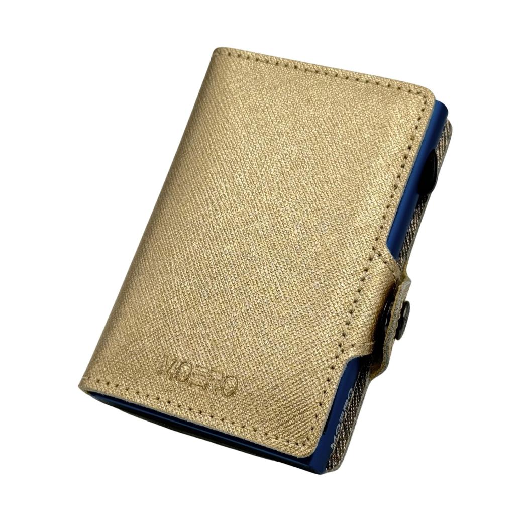 Cremallera Saffiano Gold