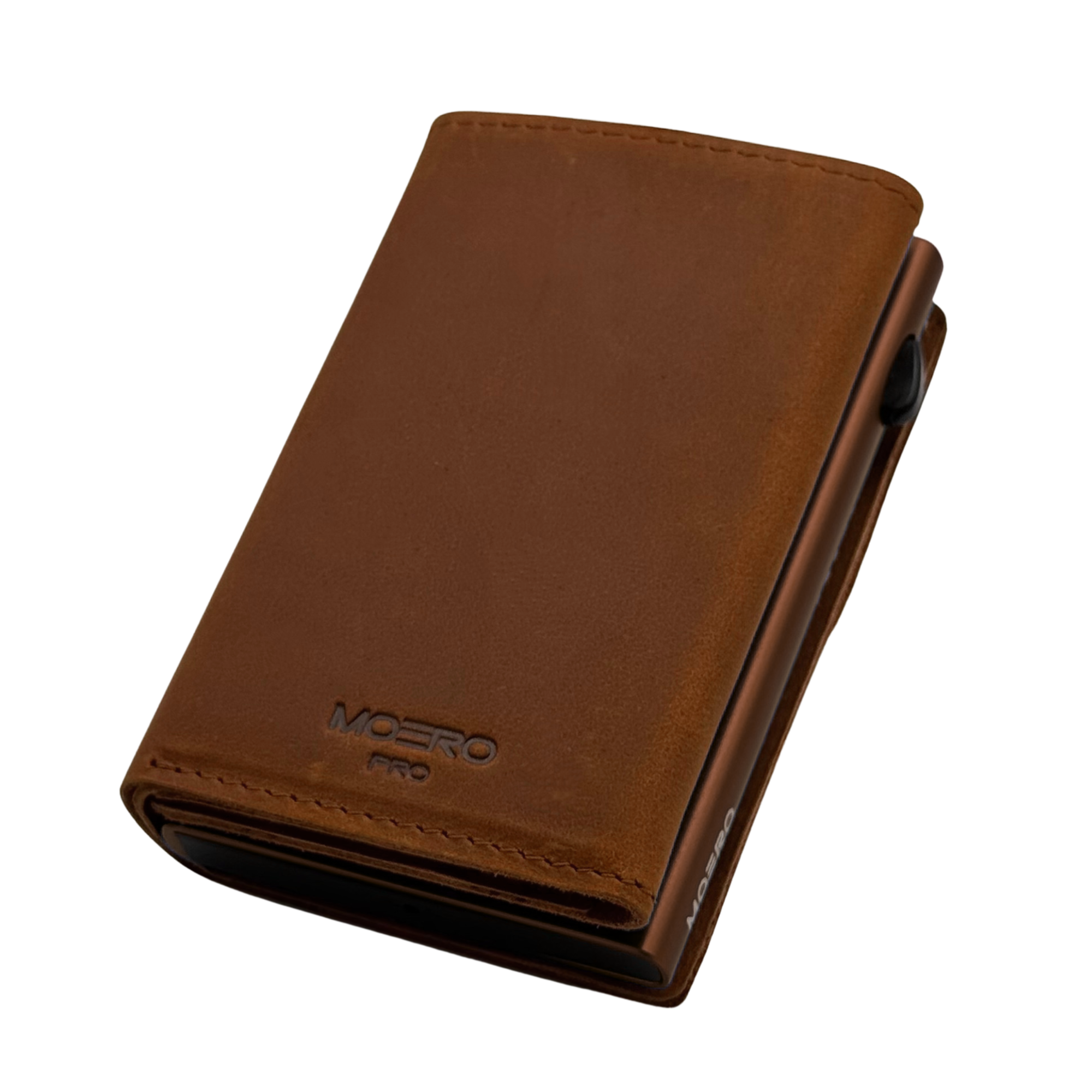 PRO PLUS Crazy Horse Cognac Zip
