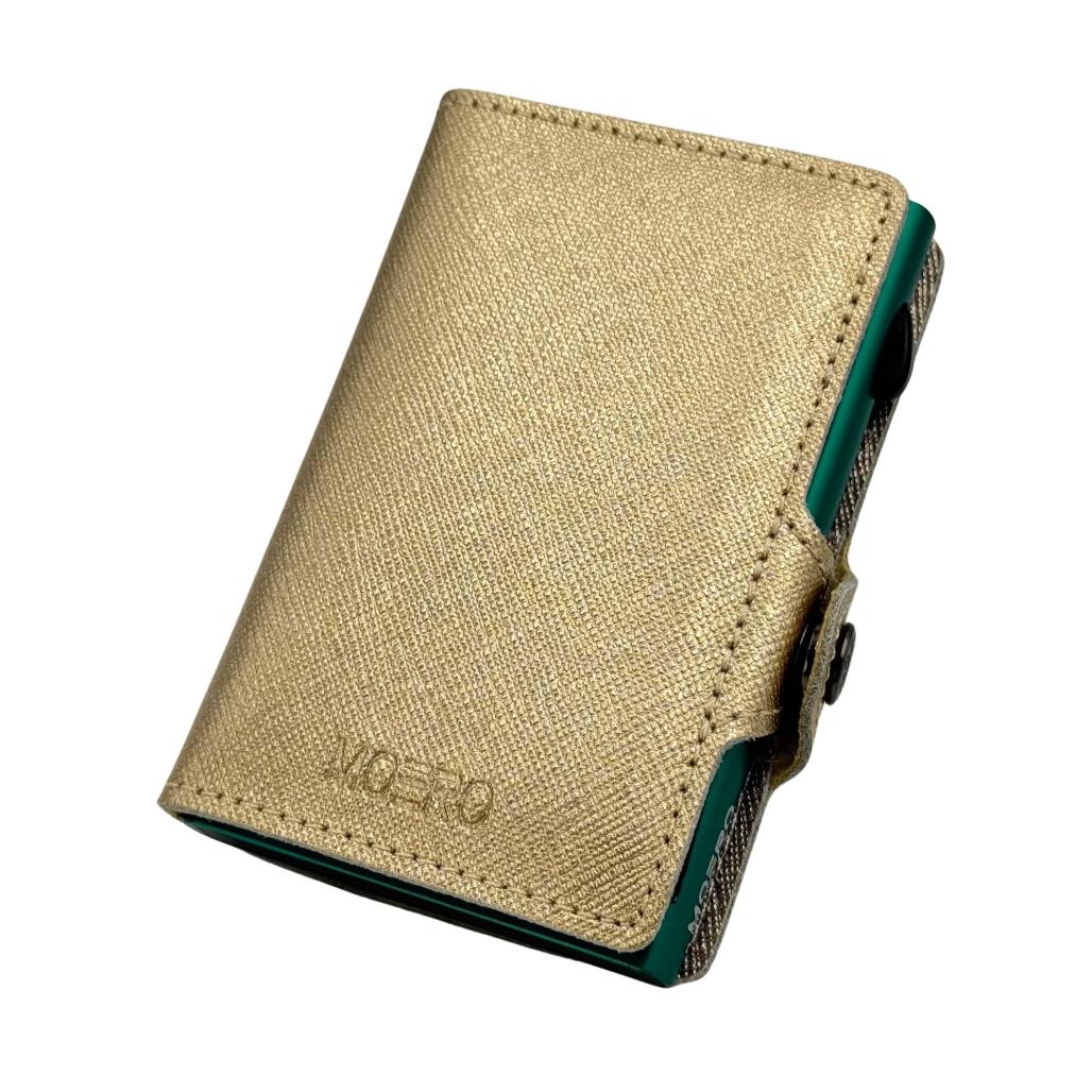 Cremallera Saffiano Gold