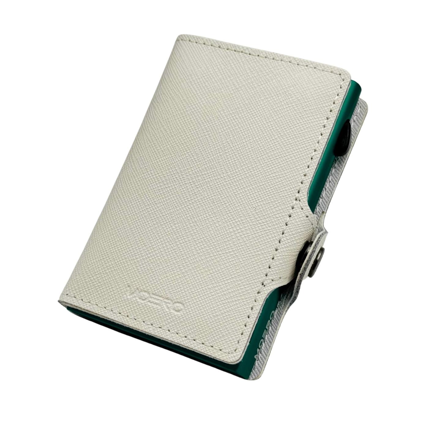 Cremallera blanca Saffiano