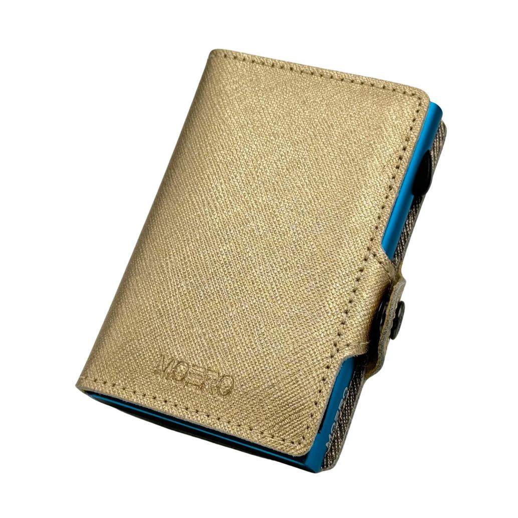 Cremallera Saffiano Gold