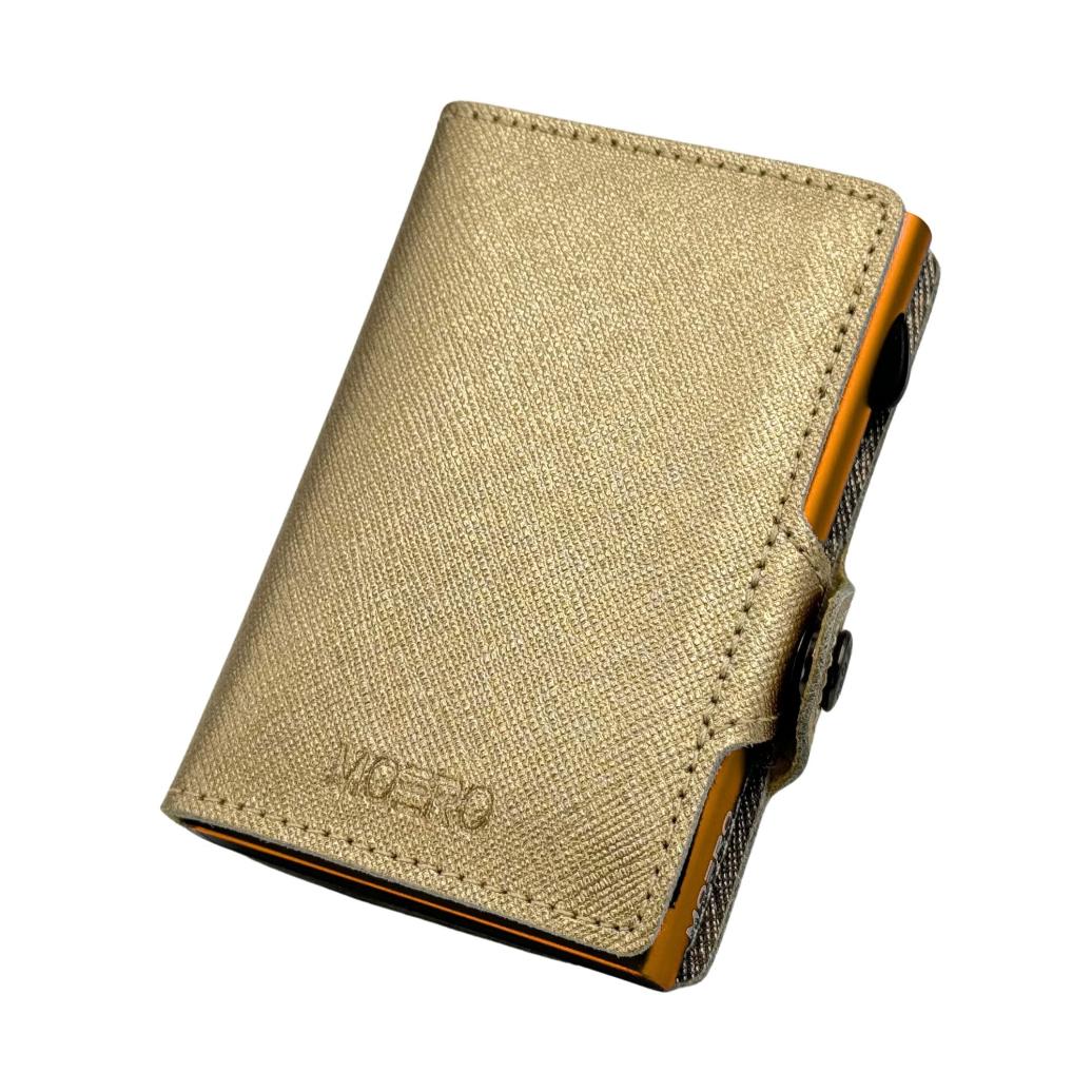 Cremallera Saffiano Gold