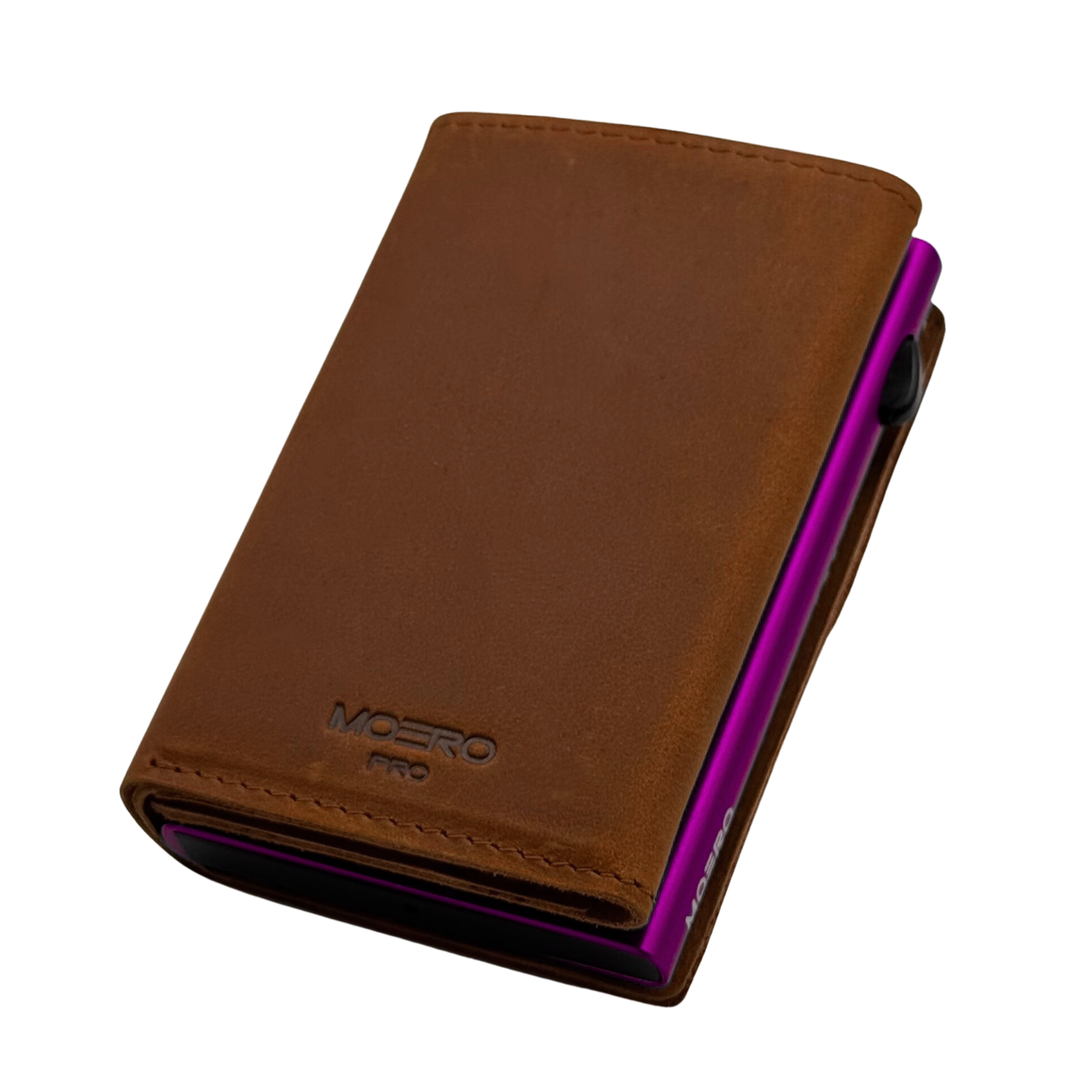 PRO PLUS Crazy Horse Cognac Zip