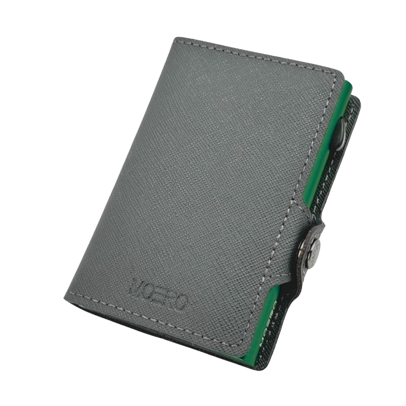 Saffiano Gray Zip