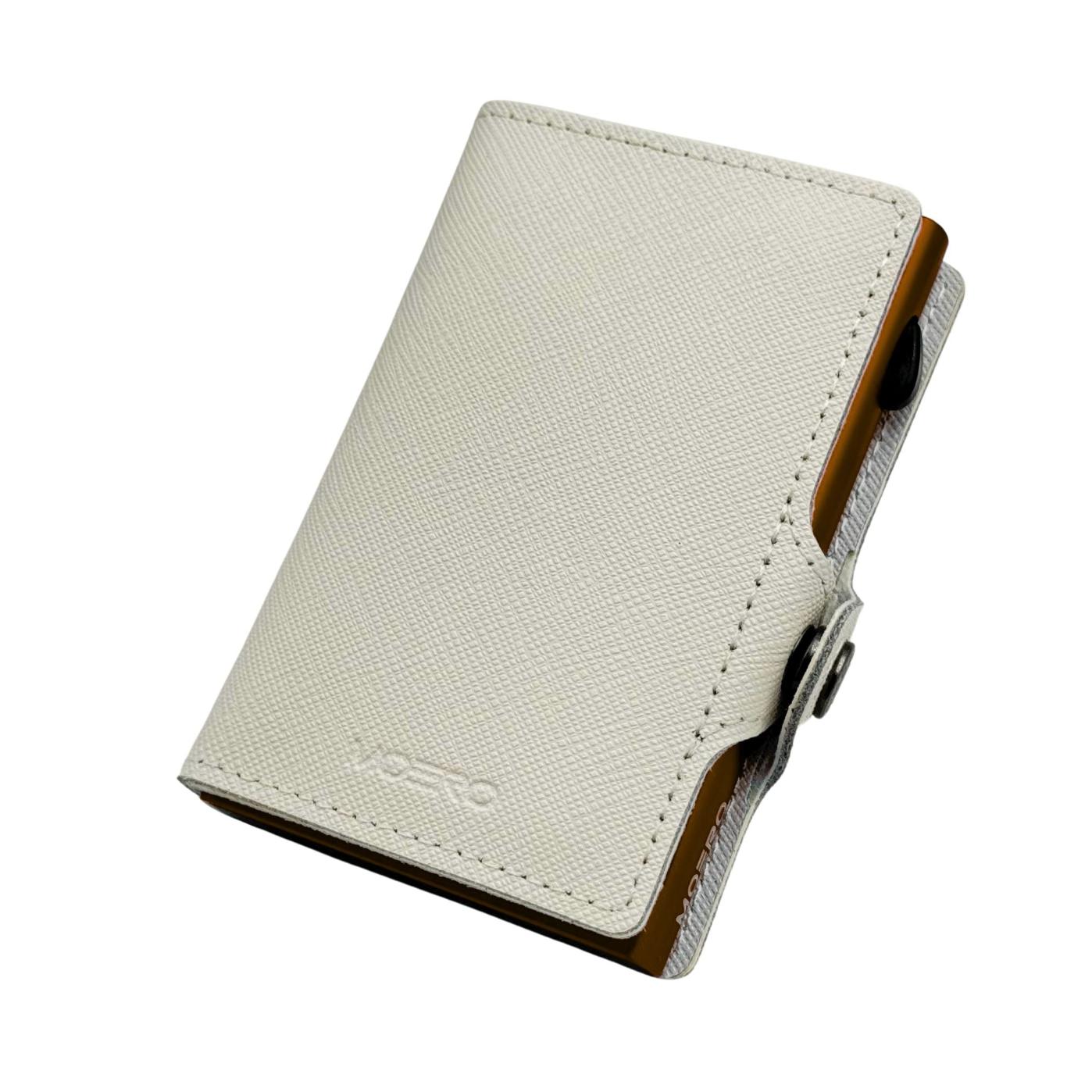 Cremallera blanca Saffiano