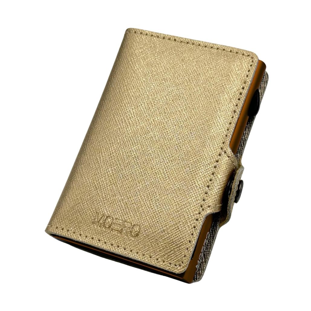 Cremallera Saffiano Gold