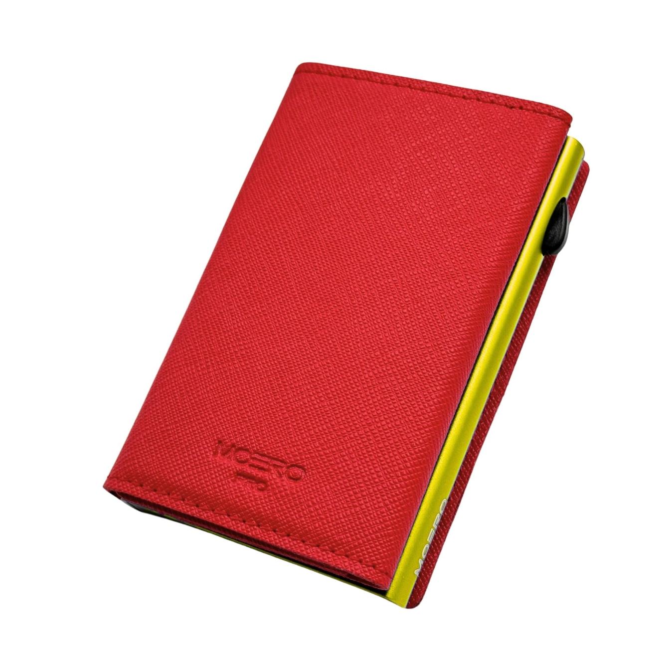 Airtag PRO Saffiano Rouge Zip