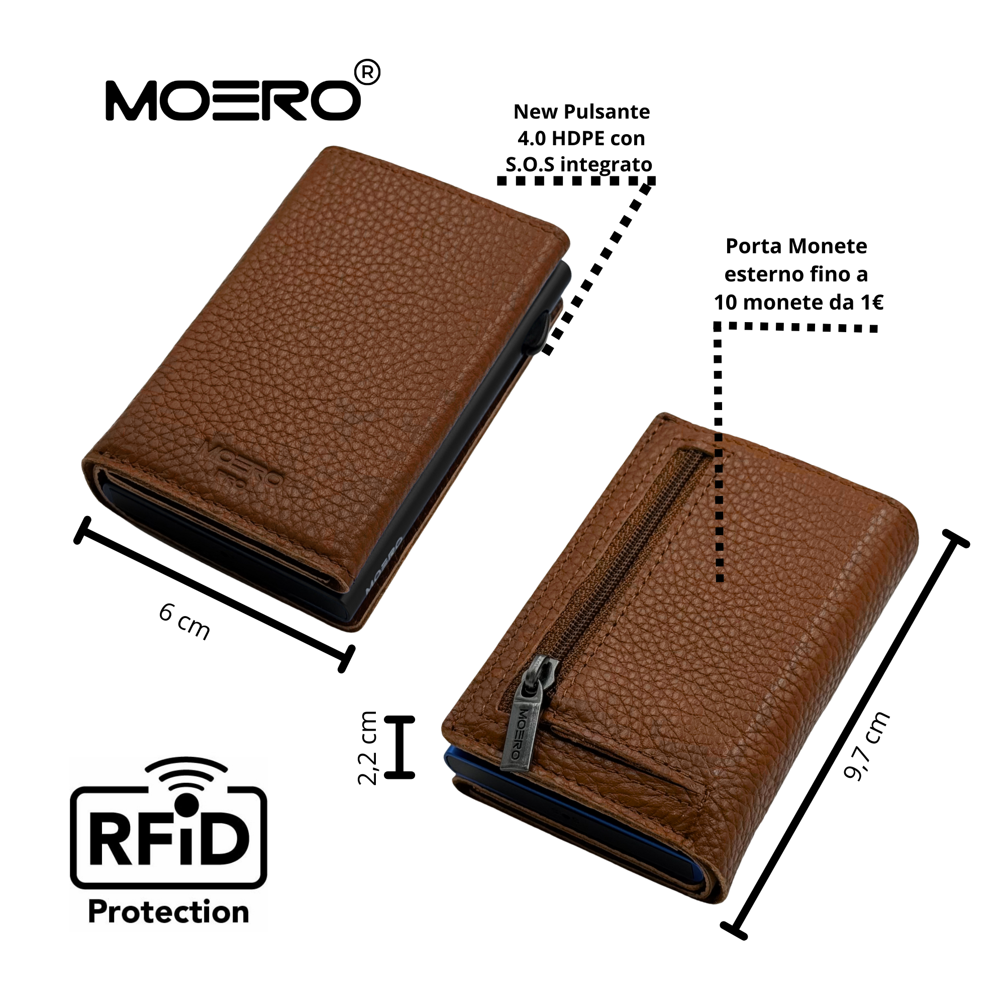 PRO PLUS Bottalato Cremallera Marrón