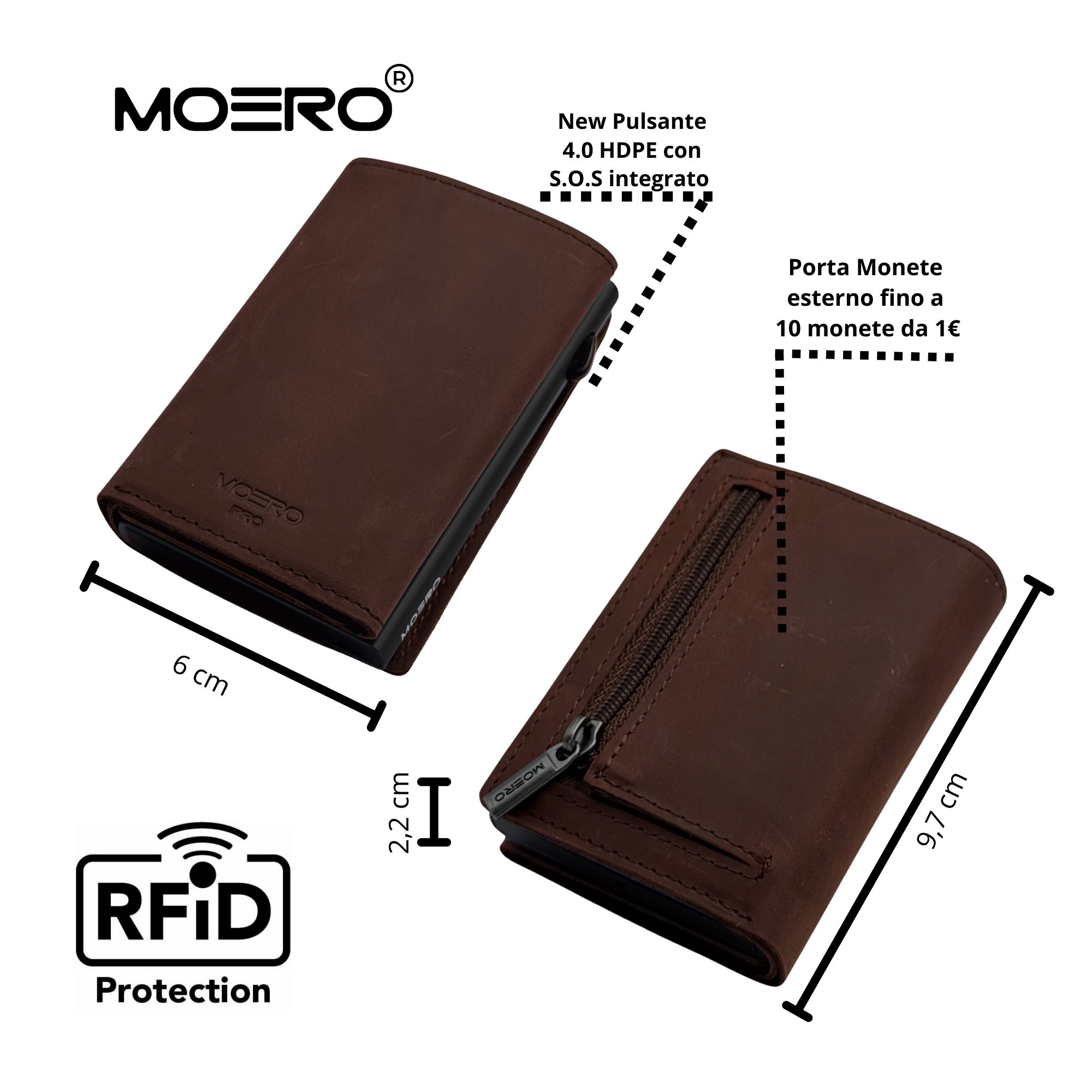 PRO PLUS Crazy Horse Whisky Zip