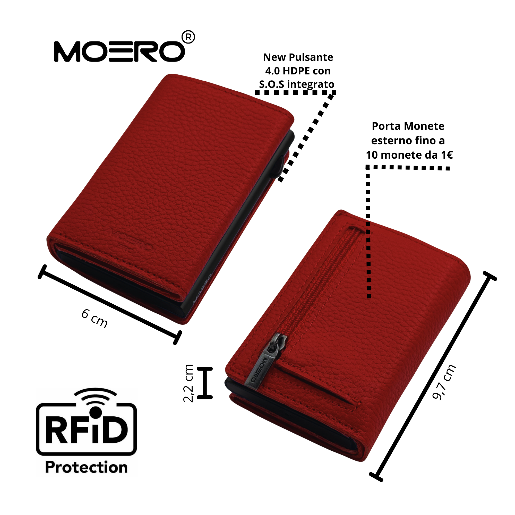 PRO PLUS Bottalato Cremallera Roja