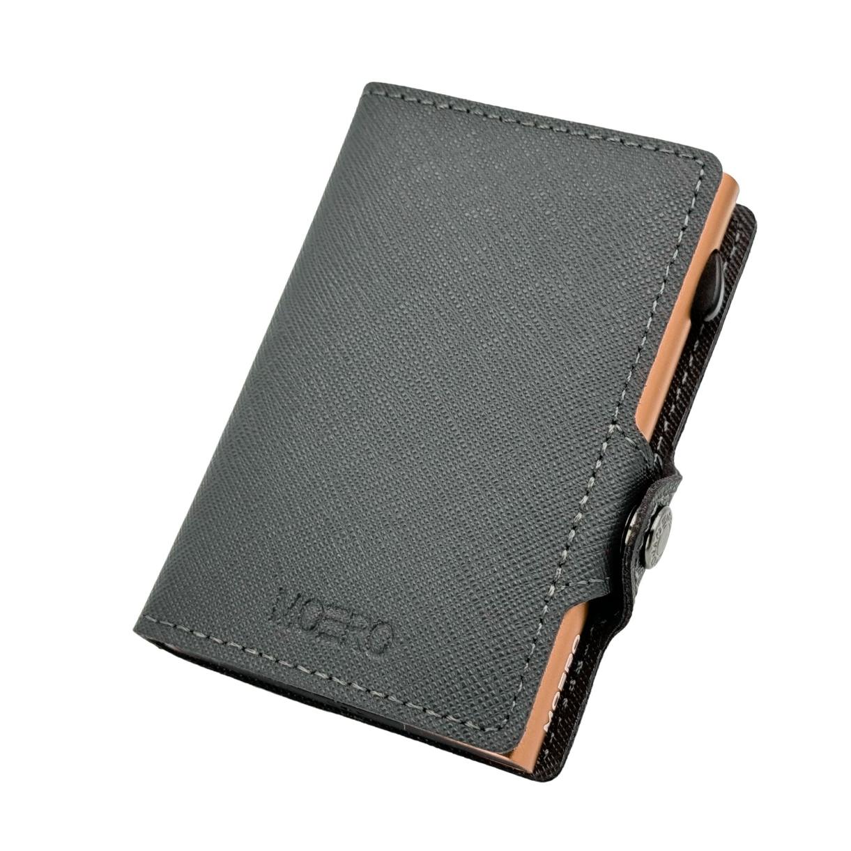 Saffiano Gray Zip