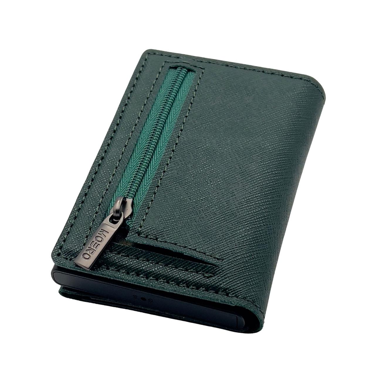PRO Saffiano Green Zip