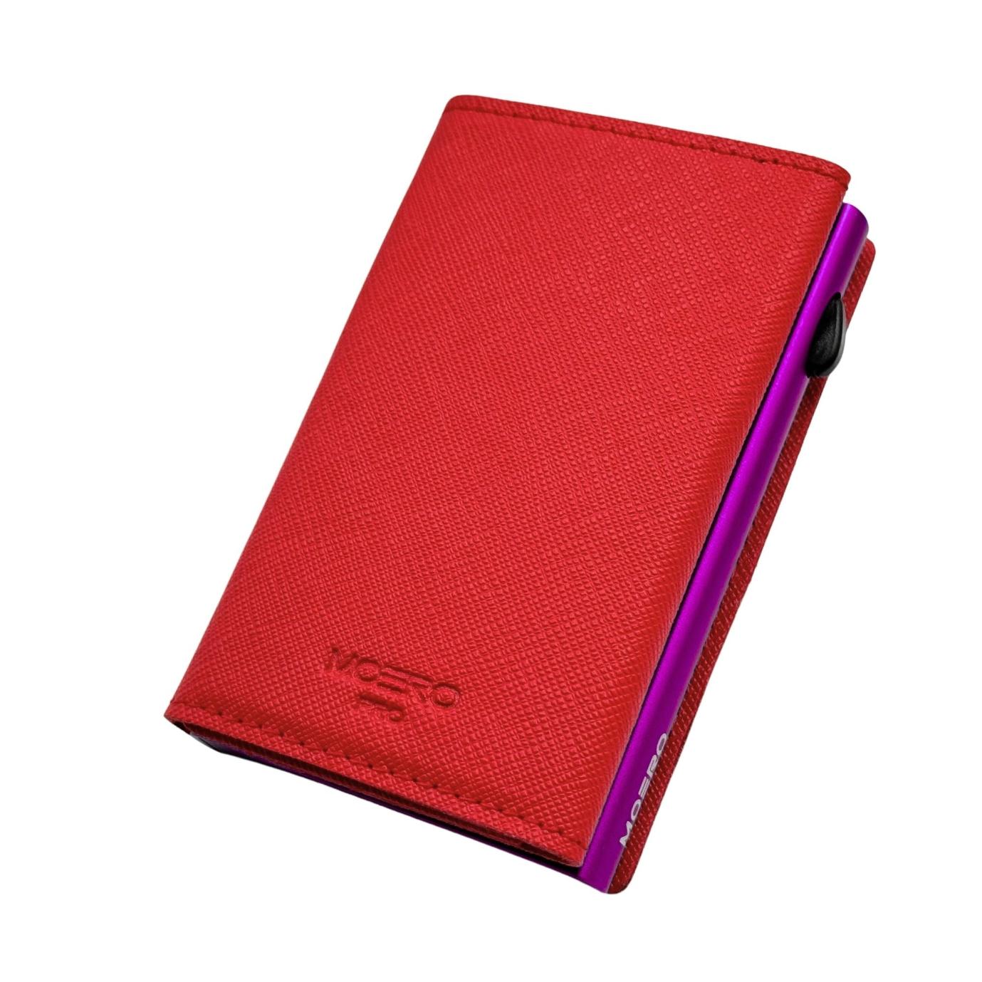 Airtag PRO Saffiano Rouge Zip
