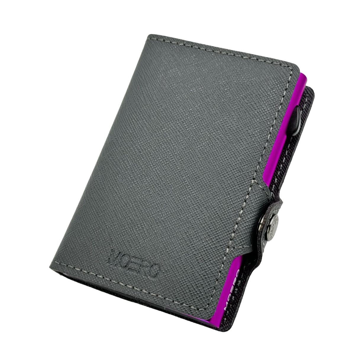 Saffiano Gray Zip