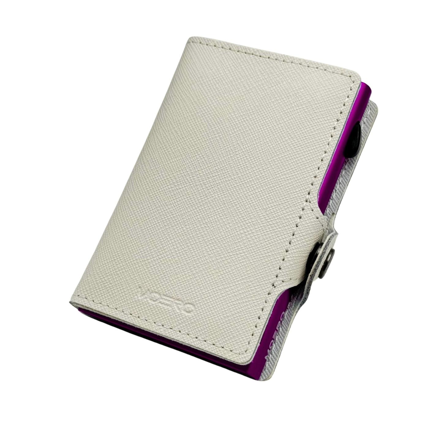 Cremallera blanca Saffiano