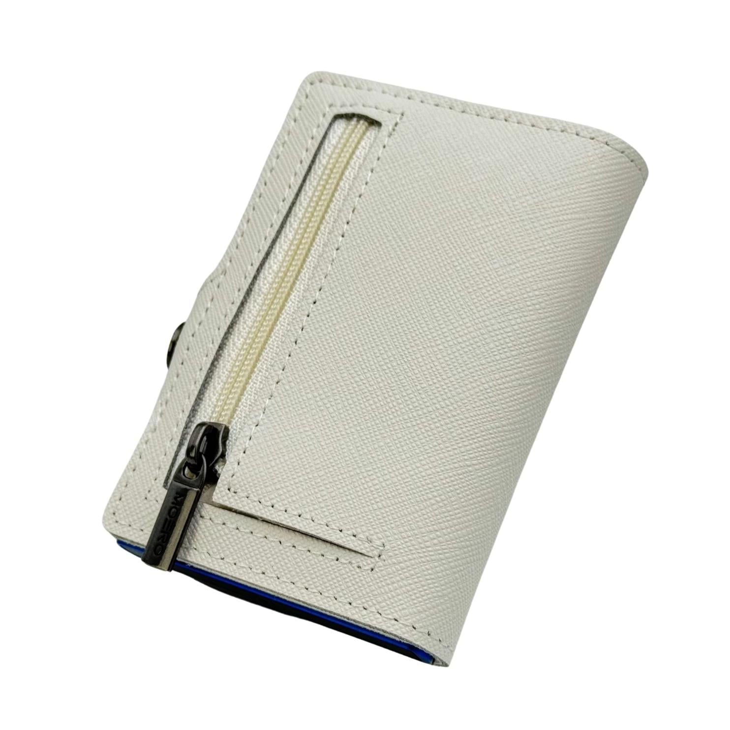 Cremallera blanca Saffiano