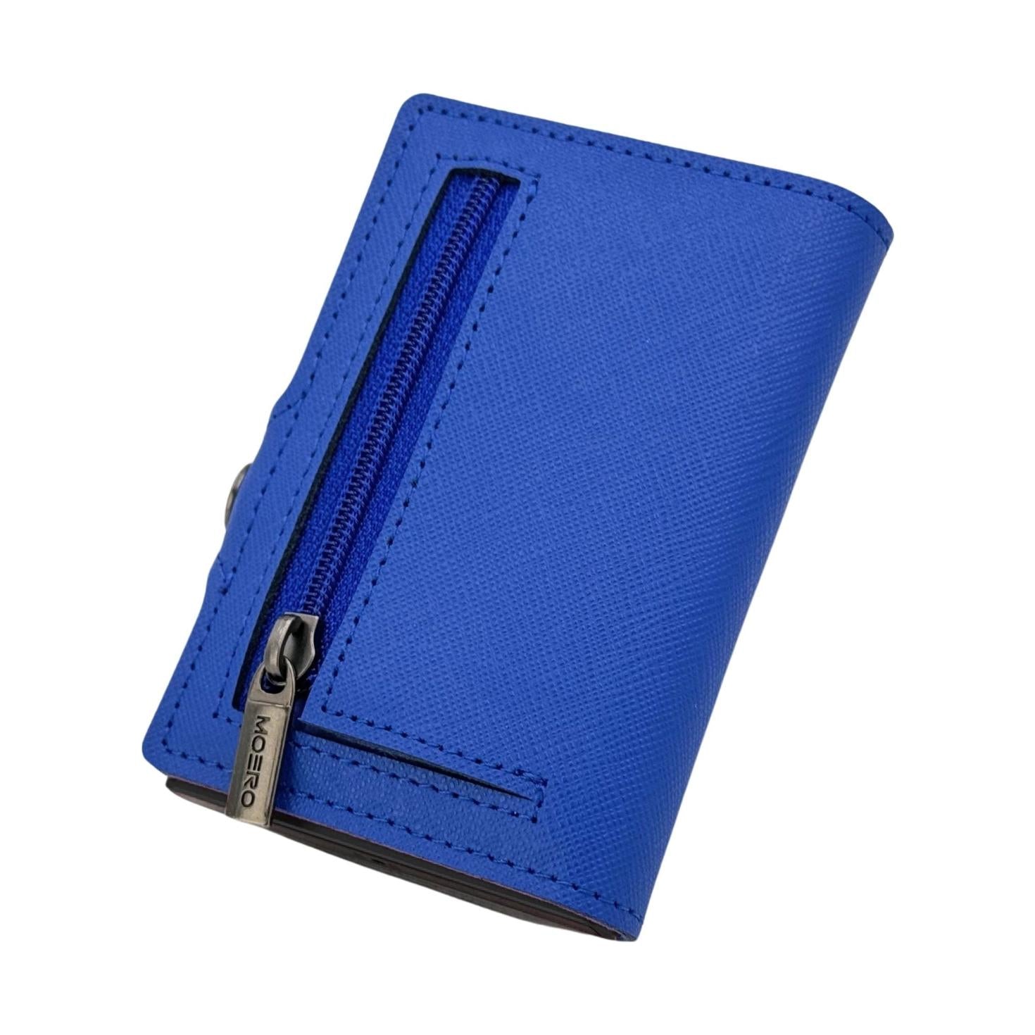 Saffiano Blue Shock Zip