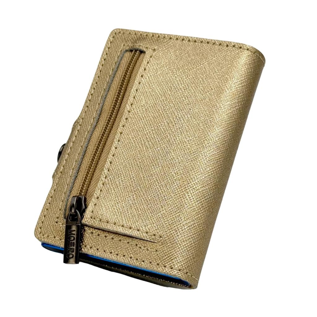 Cremallera Saffiano Gold