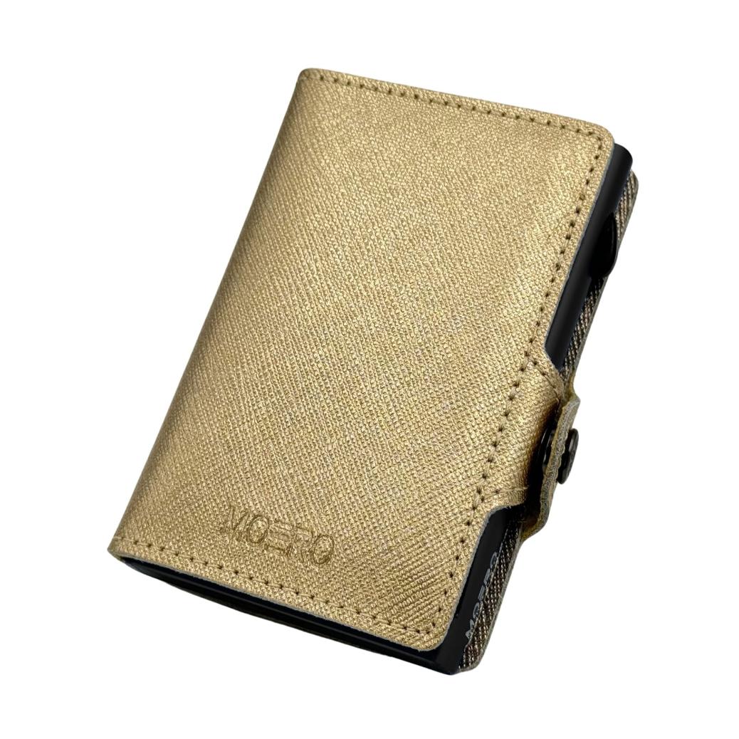 Cremallera Saffiano Gold