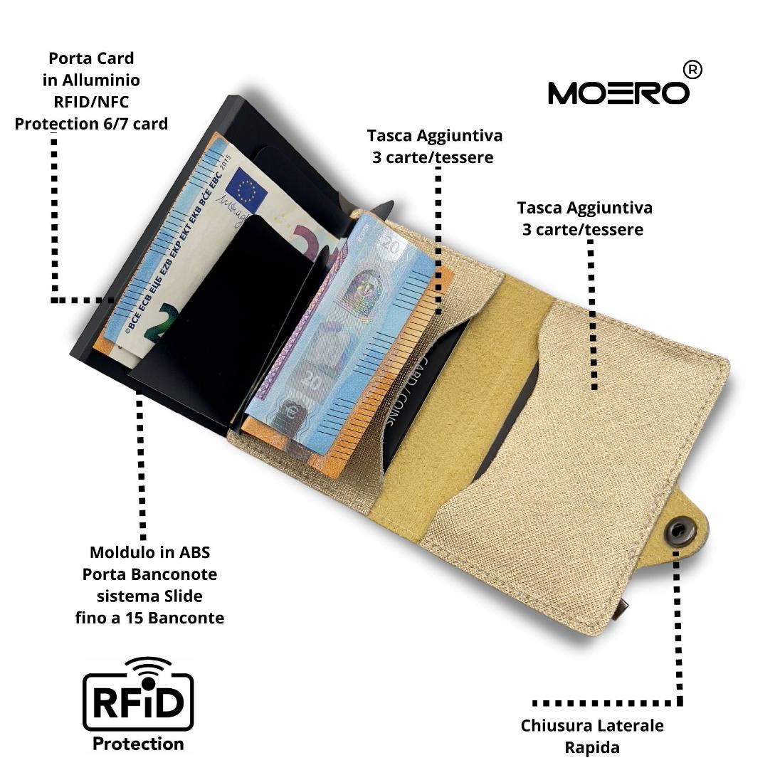 Cremallera Saffiano Gold