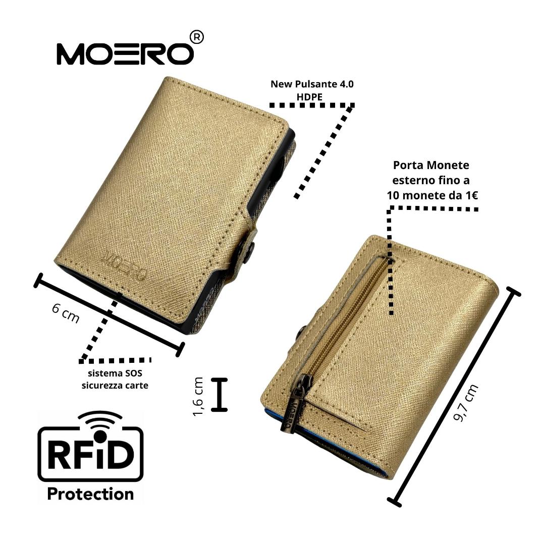 Cremallera Saffiano Gold