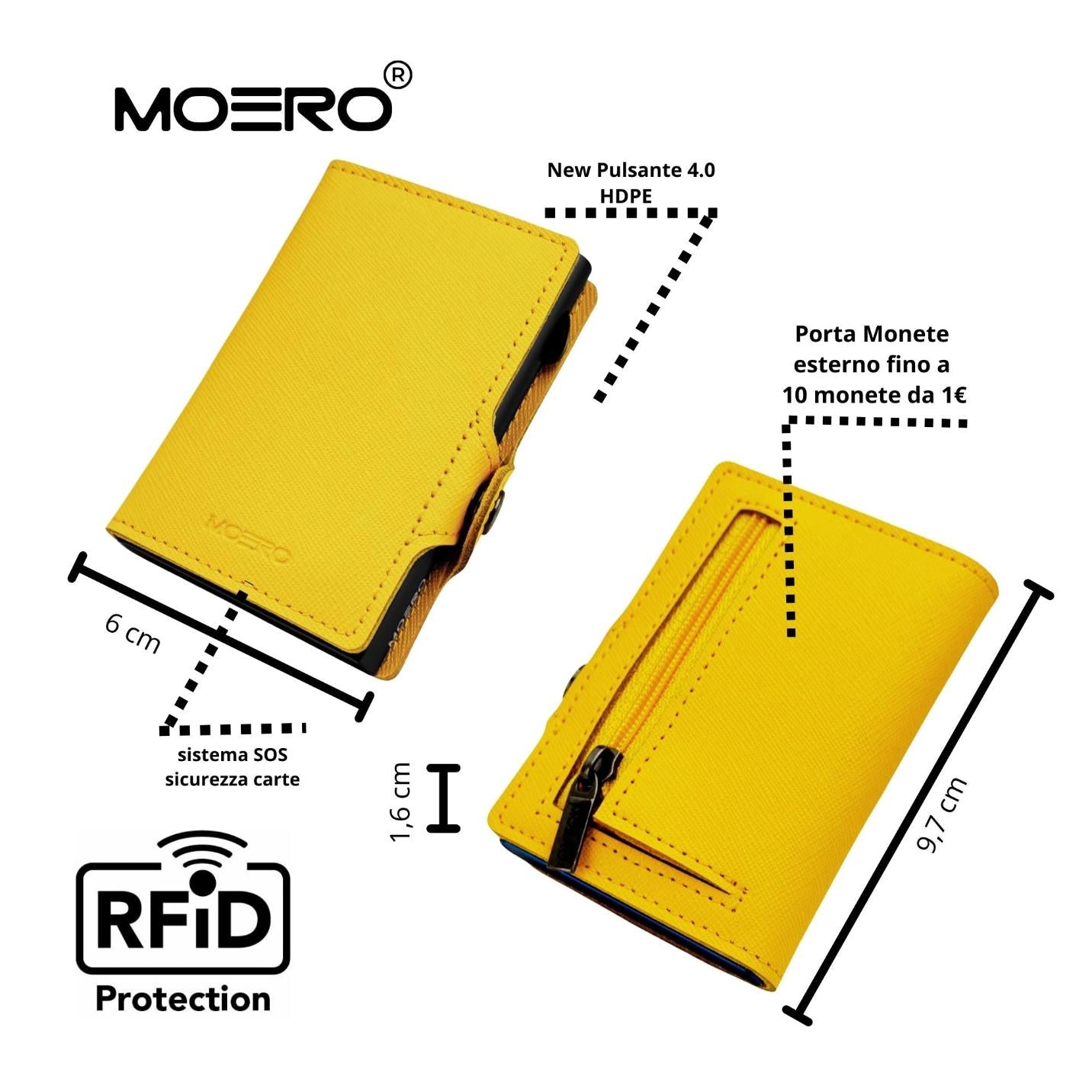 Cremallera amarilla Saffiano