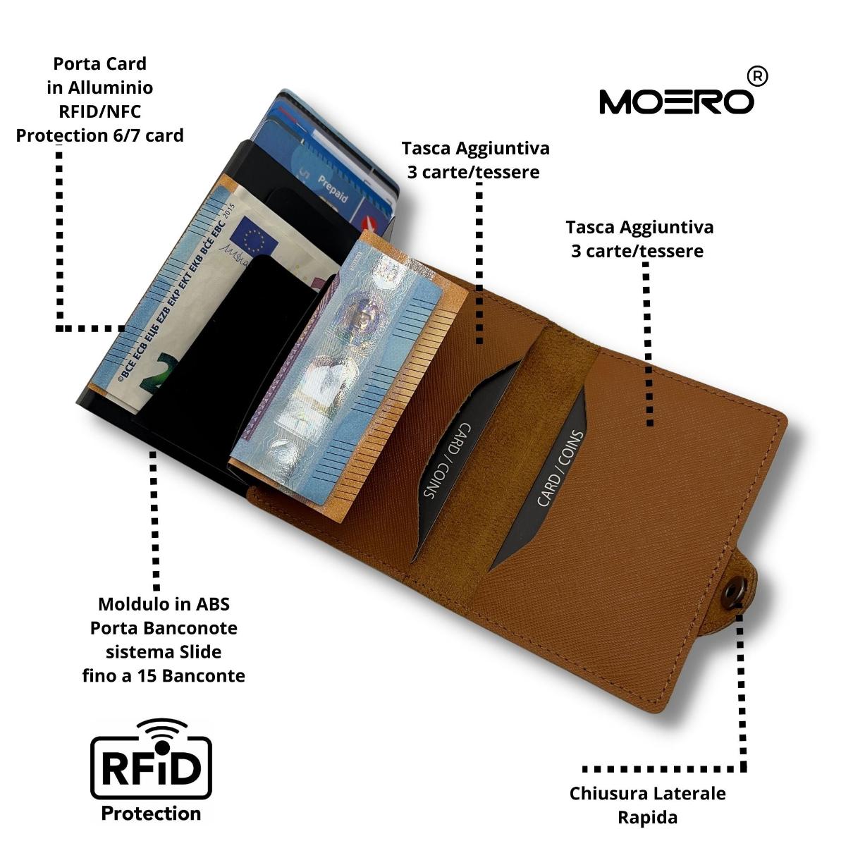 Fermeture éclair Saffiano Acorn