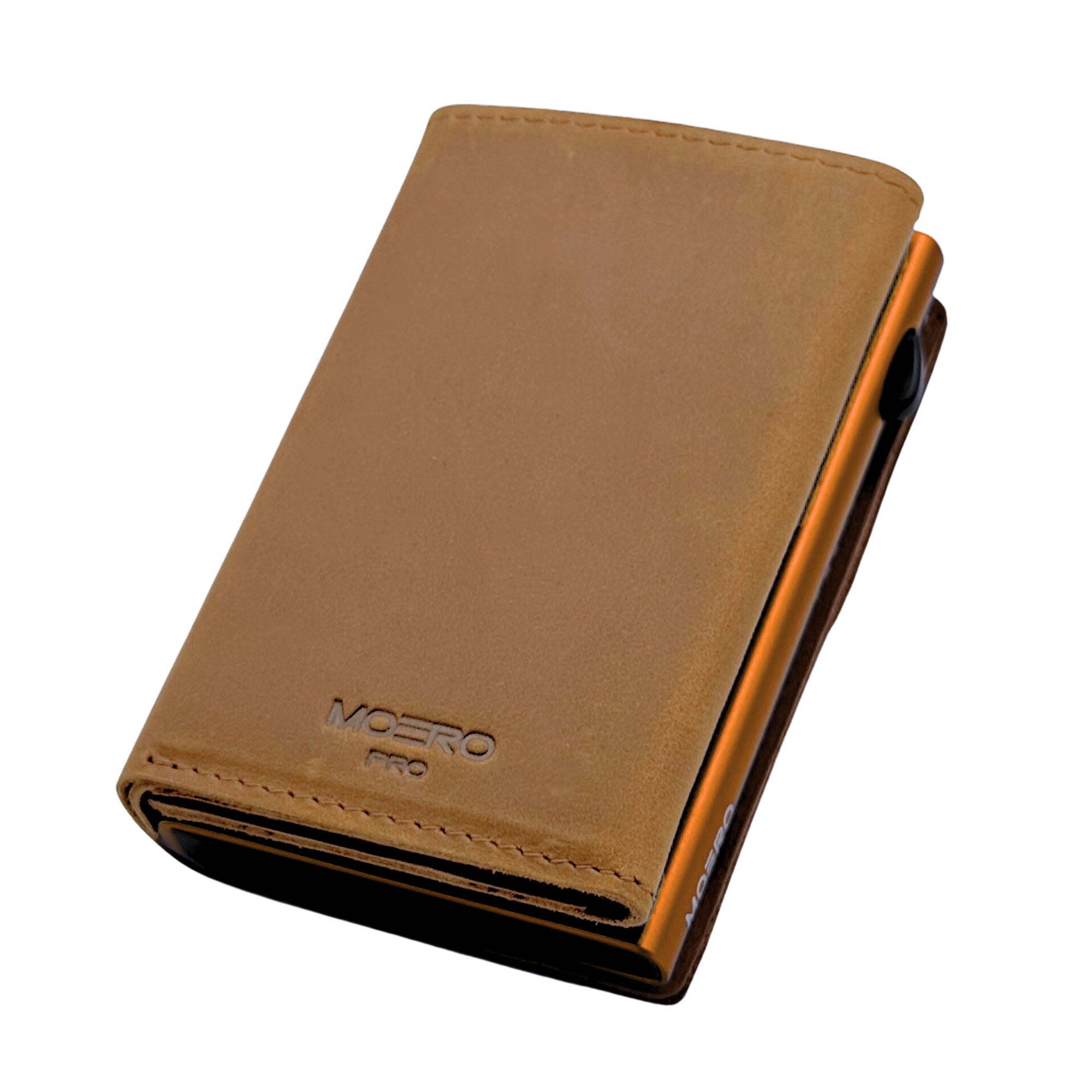 PRO PLUS Crazy Horse Cognac Zip