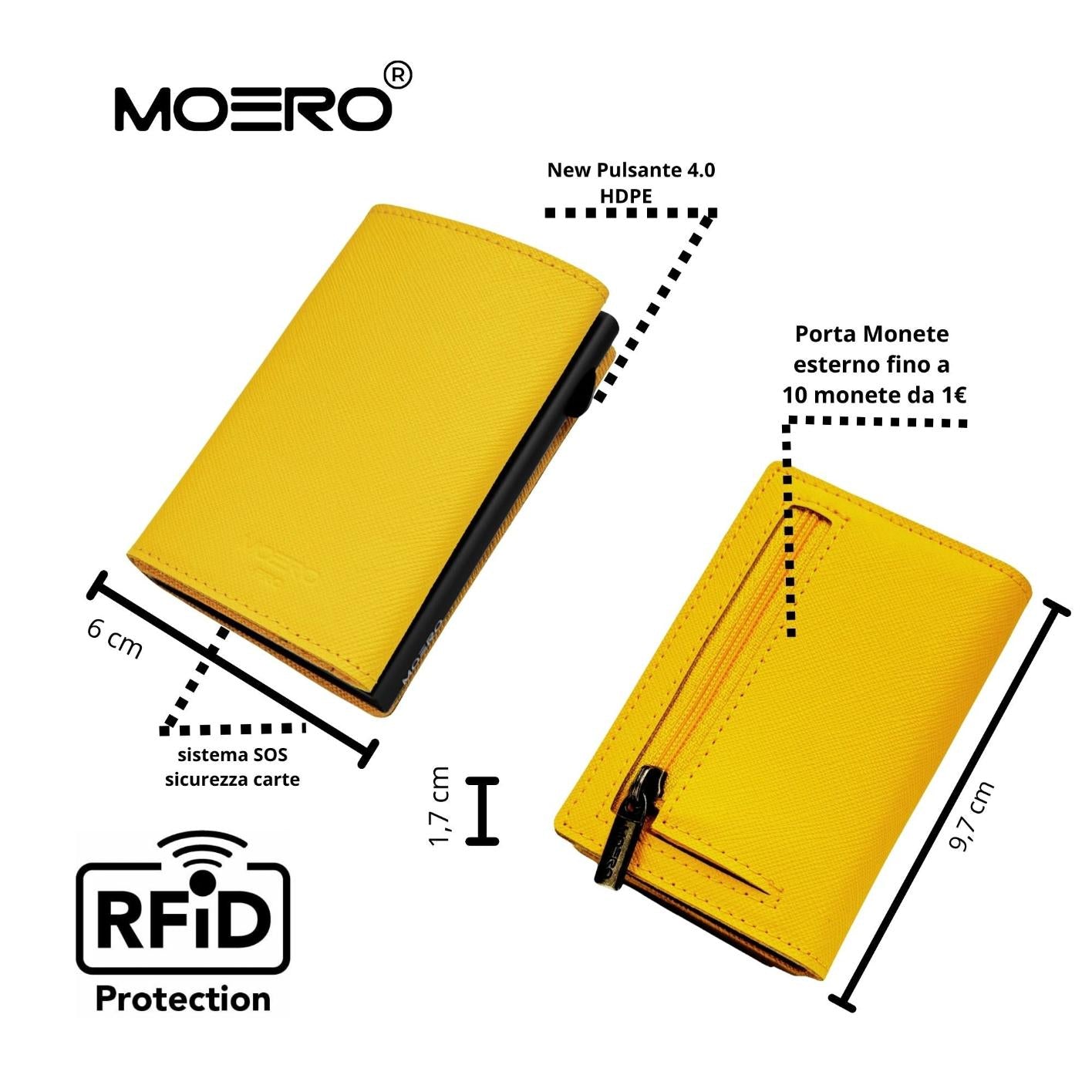 PRO Saffiano Yellow Zip