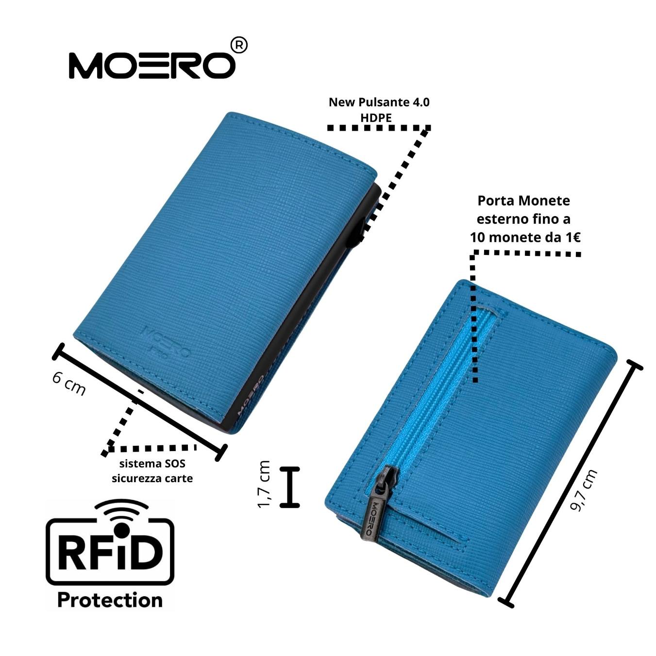 PRO Saffiano Azzurro Zip