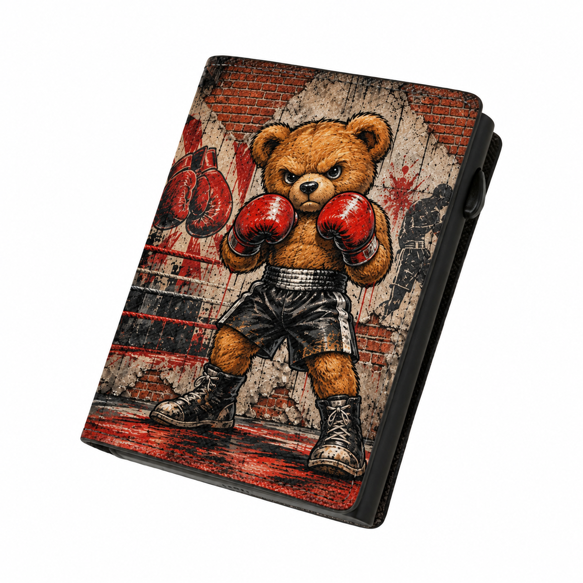 Moero Pro - Teddy Box - Sport Limited Edition – Portafoglio RFID in Vera Pelle Saffiano con Chiusura Magnetica e Portamonete Zip